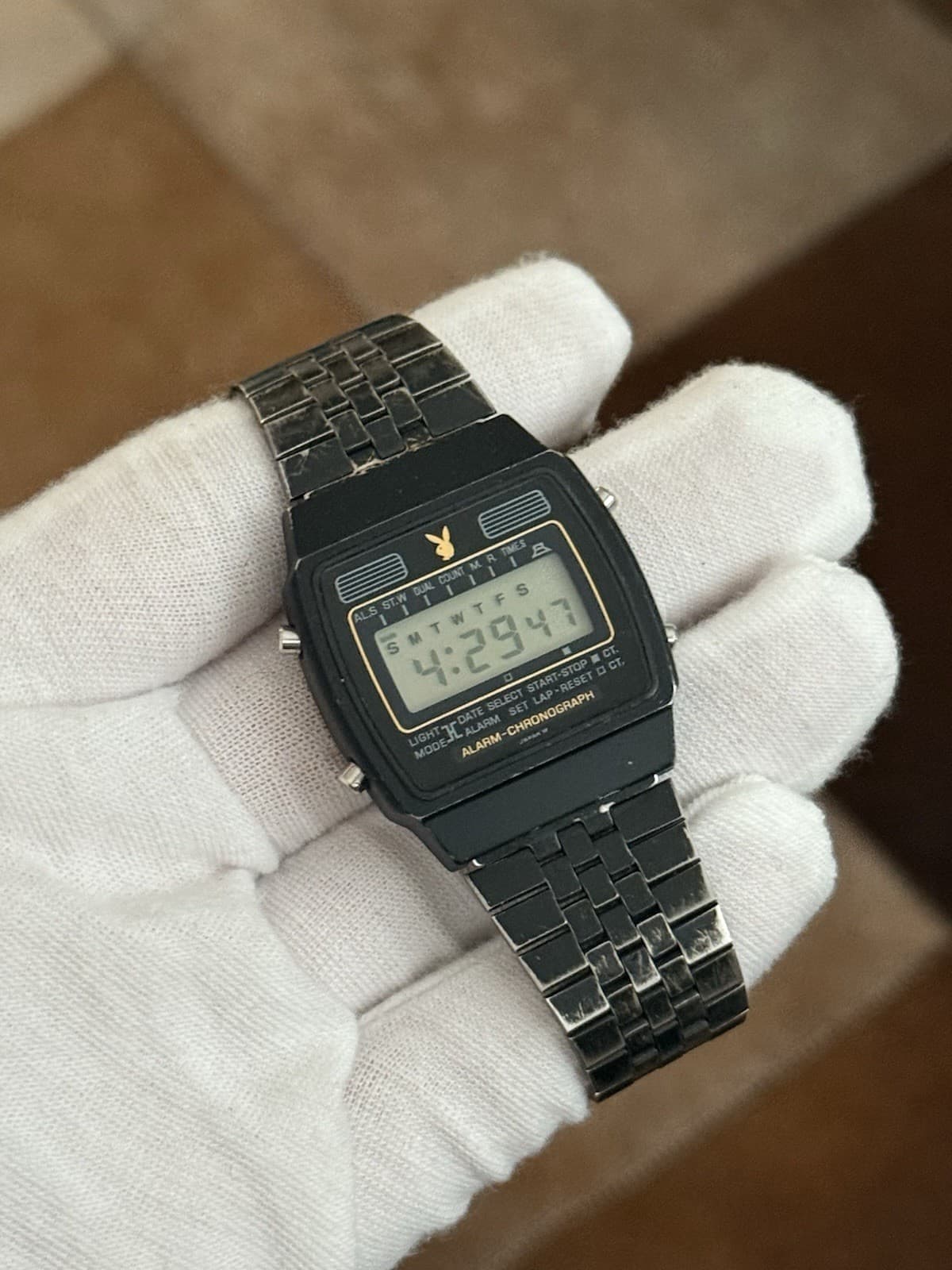 Rare Vintage Seiko x Playboy Y749-4000 Men’s Digital Sports Watch JDM 1980s - Image 1