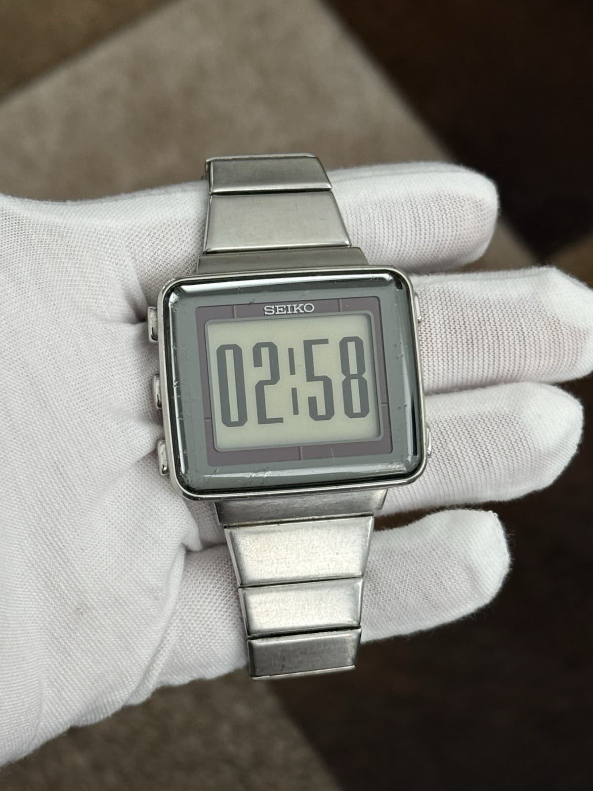 Rare Vintage Seiko Spirit S771-0AA0 Active Matrix EPD Solar Digital Watch JDM - Image 1