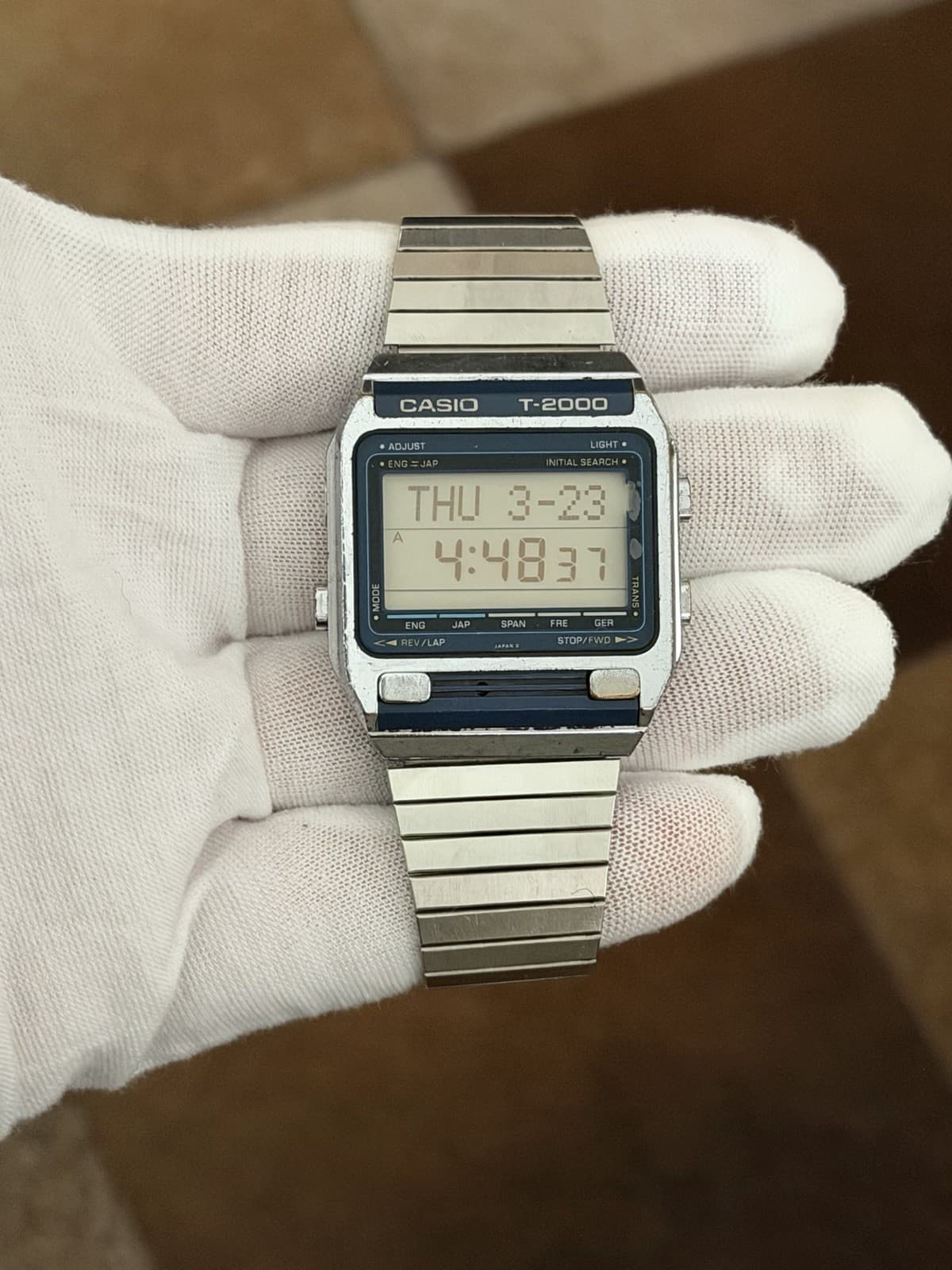 Rare Vintage Casio T-2000 Men’s Digital Dictionary Watch Module 219 JDM 1980s - Image 1