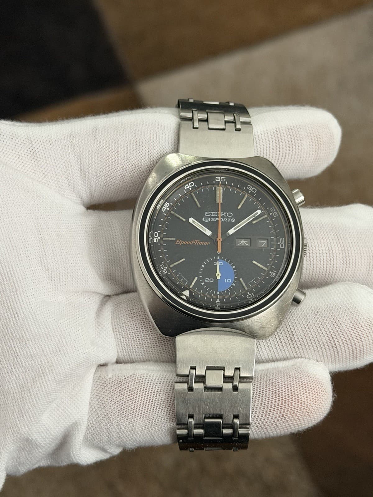 Rare Vintage Seiko 5 Sports Speedtimer 6139-7020 Men’s Chronograph Watch JDM 70s