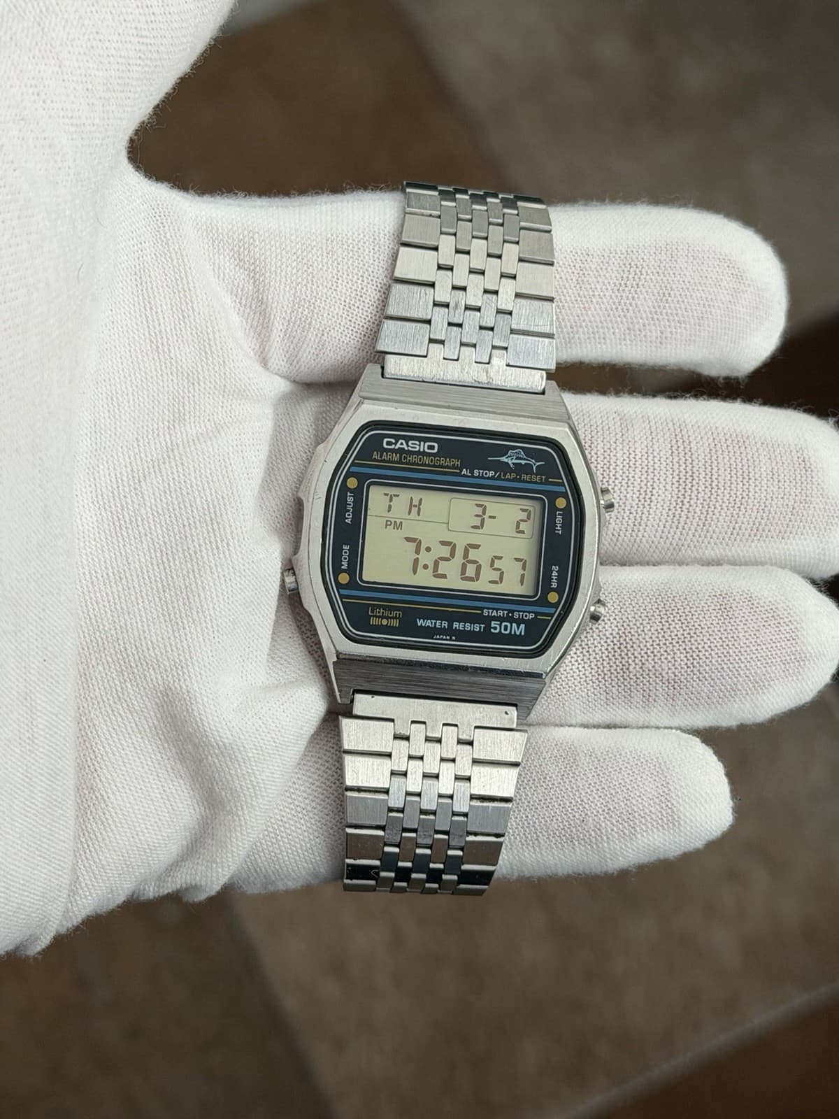 Rare Vintage Casio Marlin W-36 Men’s Digital Sports Watch Module 248 JDM 1980s - Image 1