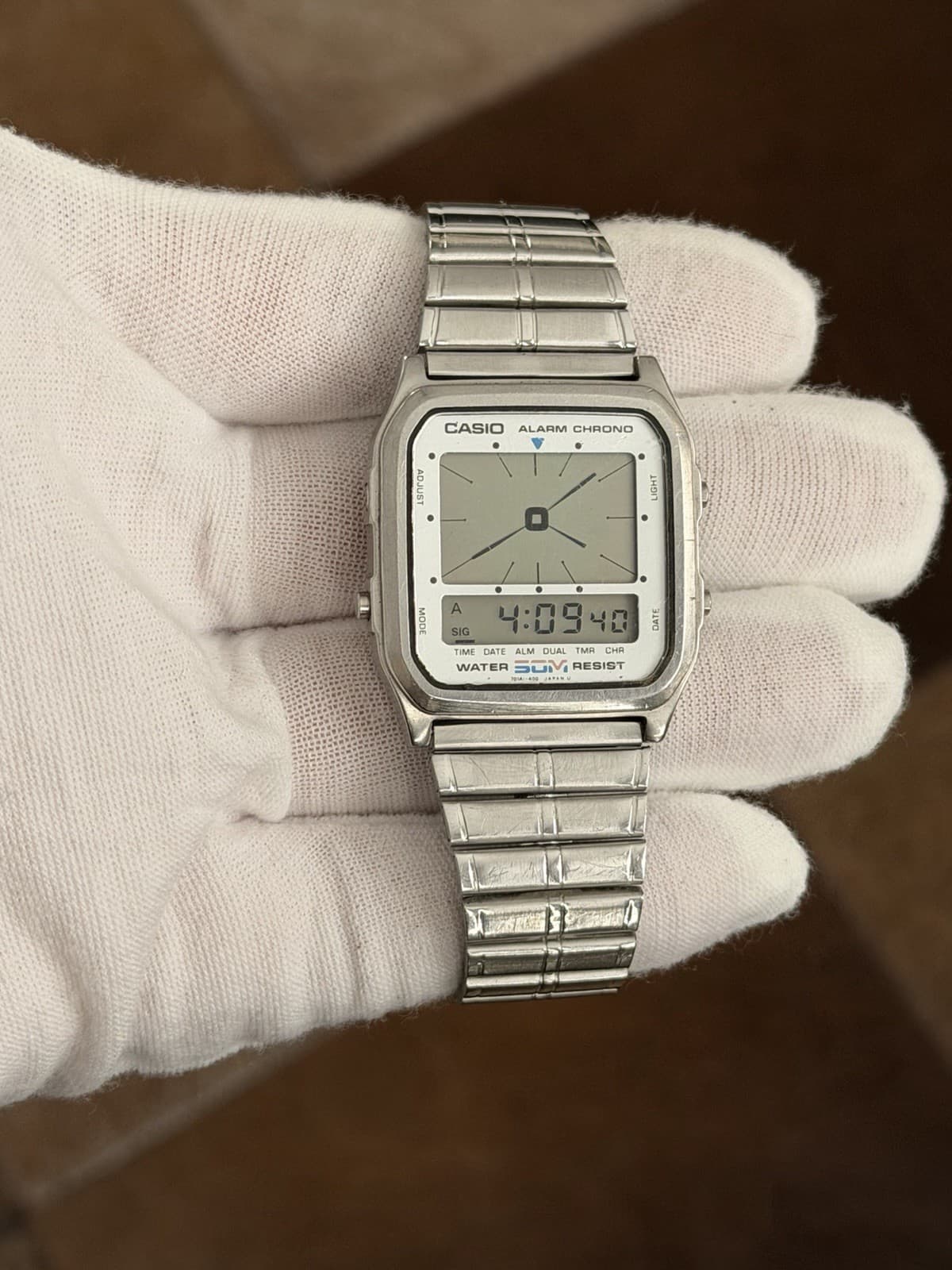 Rare Vintage Casio AE-60W Men’s Alarm Chronograph Digital Sports Watch JDM 1980s - Image 1