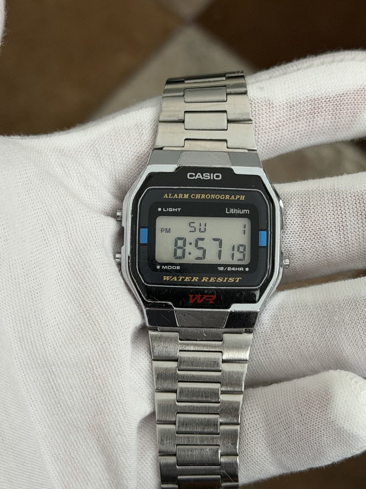 Rare Vintage Casio A163 Digital Alarm Chronograph Sports Watch JDM 1980s - Image 1