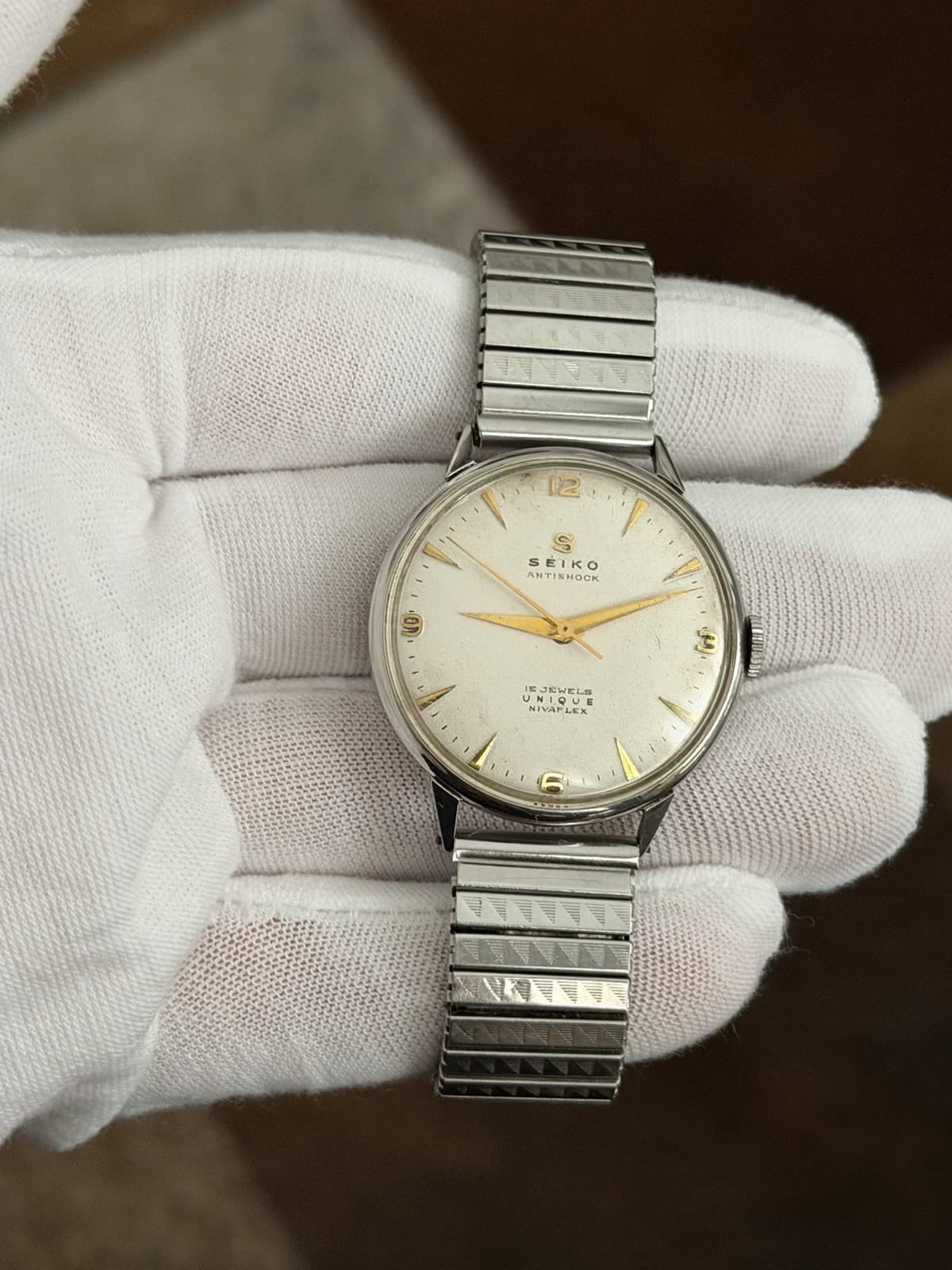 Rare Vintage Seiko Unique U14003 Seikosha 15J Men’s Classic Dress Watch JDM 50s
