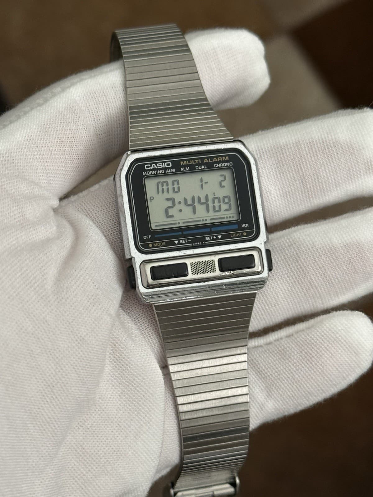 Rare Vintage Casio Multi Alarm BA-200 Men’s Digital Watch Module 462 JDM 1980s - Image 1