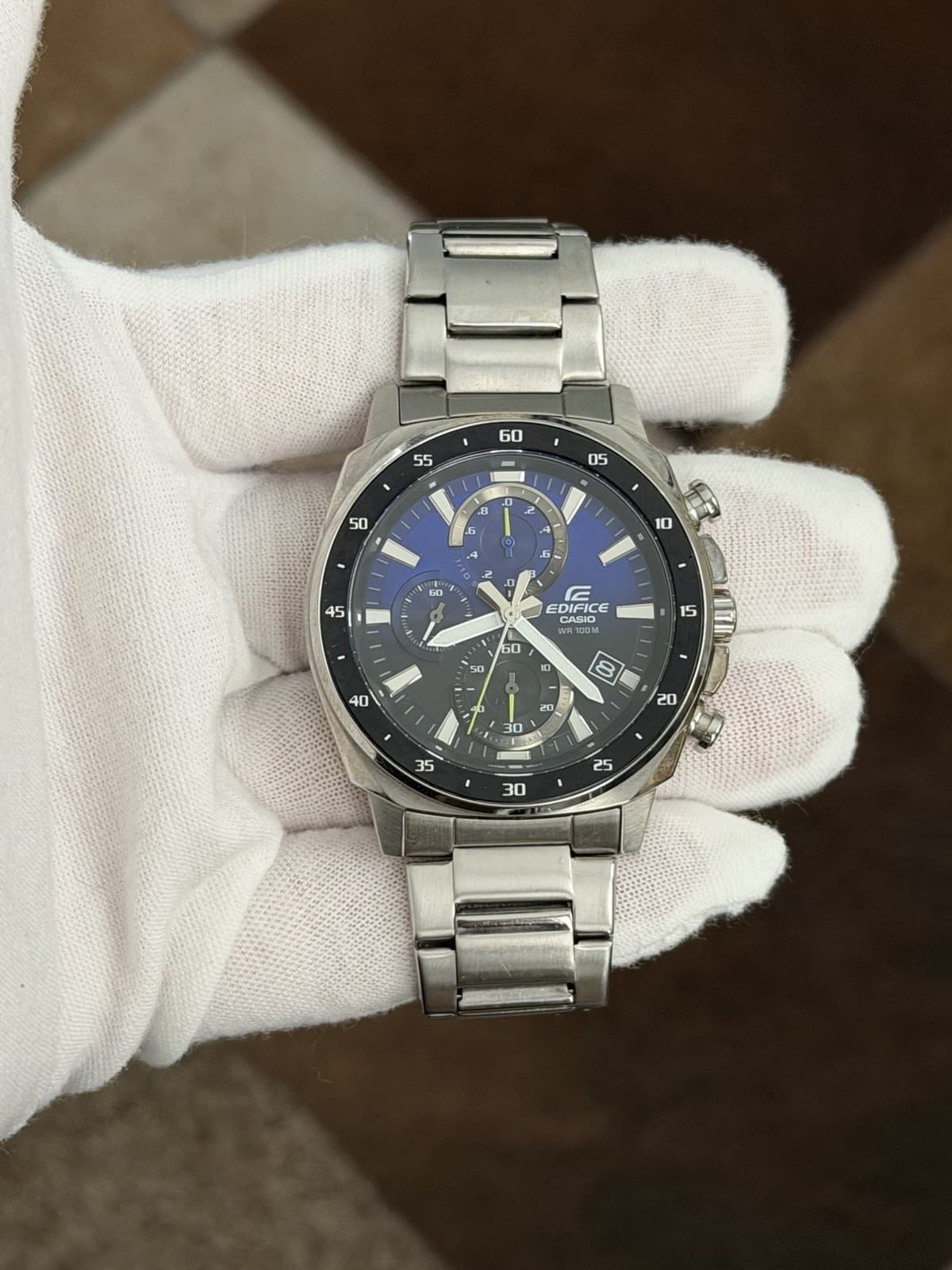 Rare Vintage Casio Edifice EFV-600 Men’s Quartz Chronograph Sports Watch JDM 90s - Image 1
