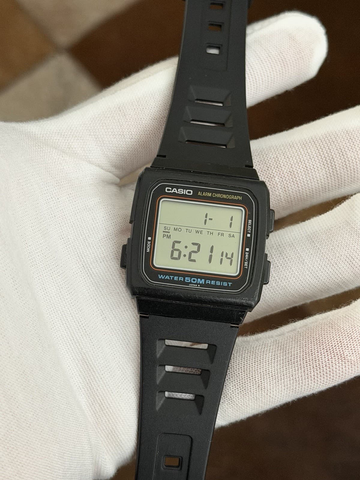 Rare Vintage Casio W-29 Men’s Alarm Chronograph Digital Sports Watch JDM 1980s - Image 1