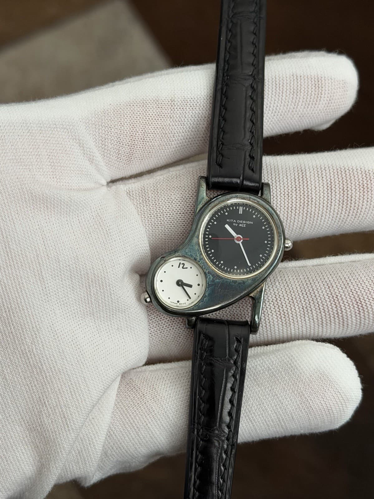 Rare Vintage Kita Design By M|Z Dual Time 925 Silver Men’s Quartz Watch JDM 90s - Image 1
