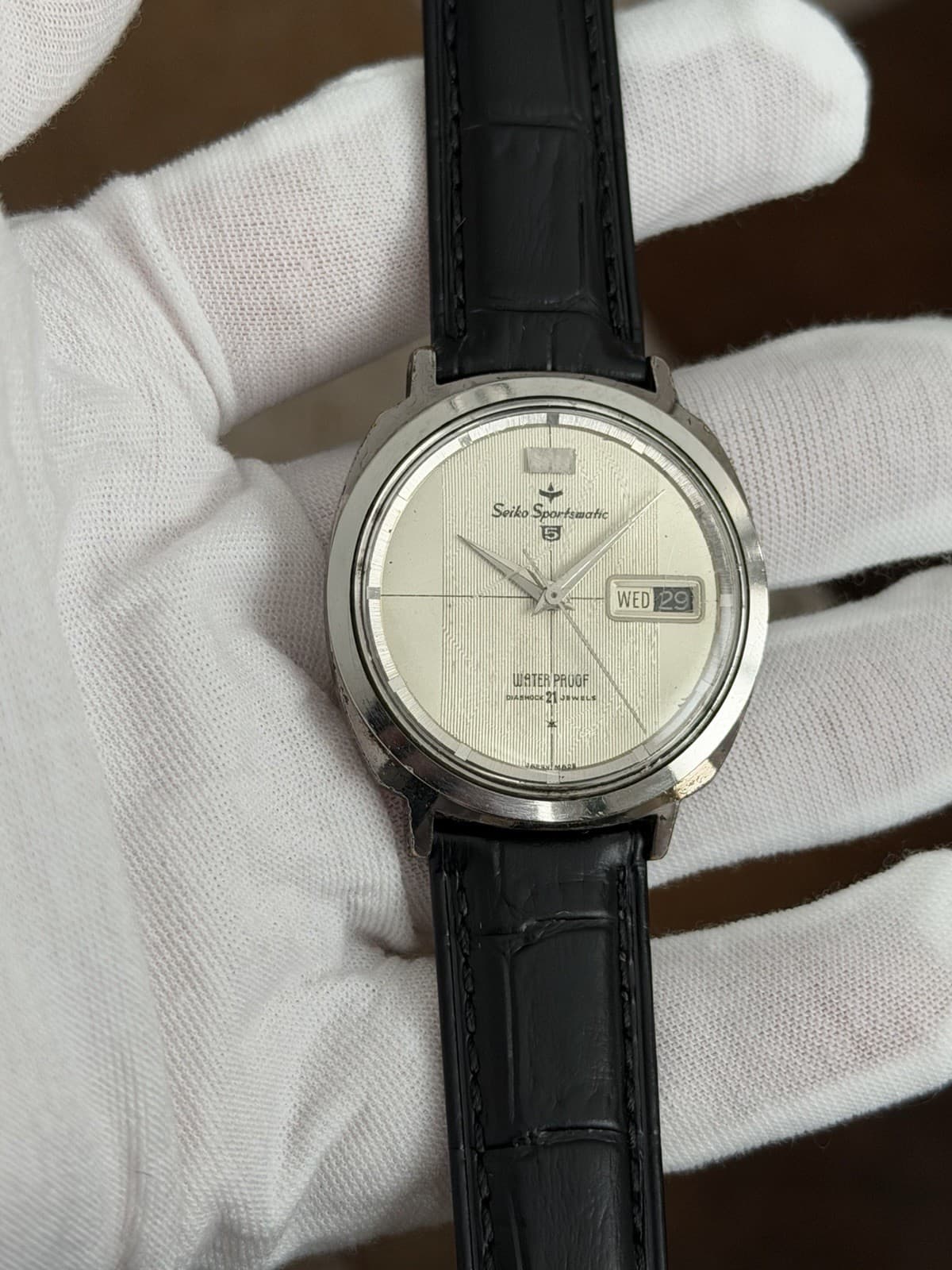 Rare Vintage Seiko 5 Sportsmatic 6606-7990 Men’s 21J Dress Sports Watch JDM 60s