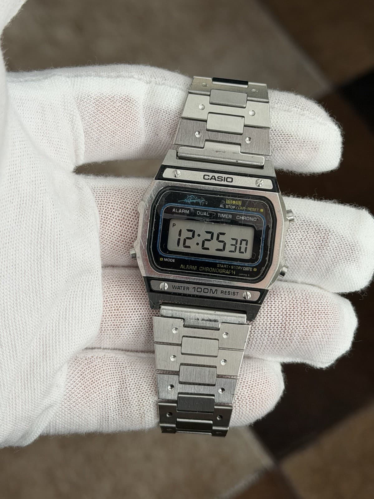 Rare Vintage Casio Marlin WS-730 Alarm Chronograph Digital Sports Watch JDM 80s - Image 1