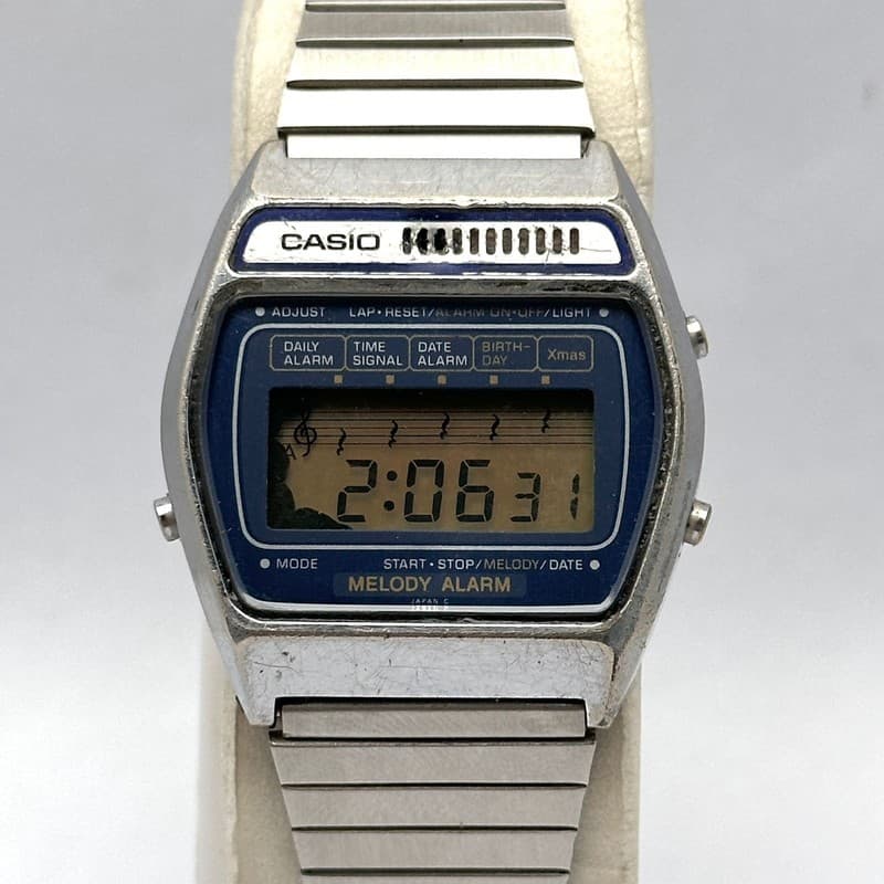 Rare Vintage Casio Melody M-521 Men’s Digital Alarm Watch Module 407 JDM 1980s