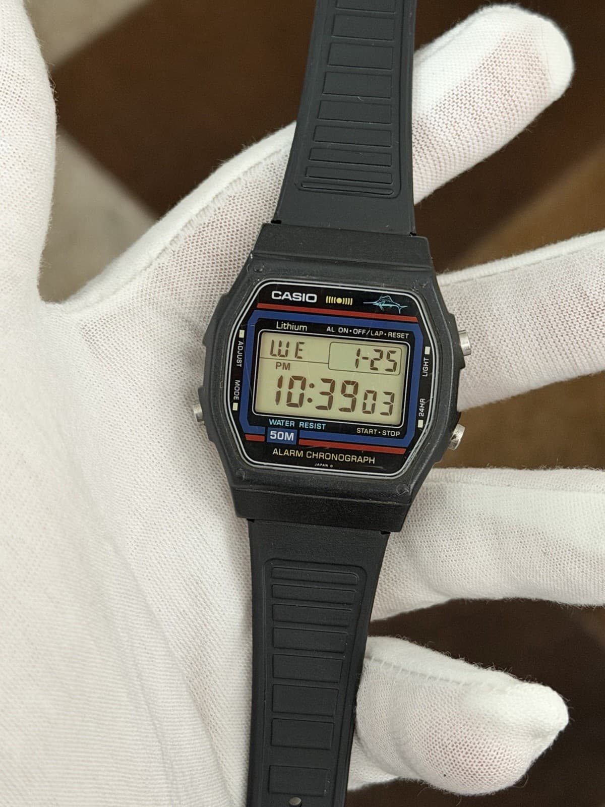 Rare Vintage Casio Marlin W-24 Men’s Digital Sports Watch JDM 1980s Module 248