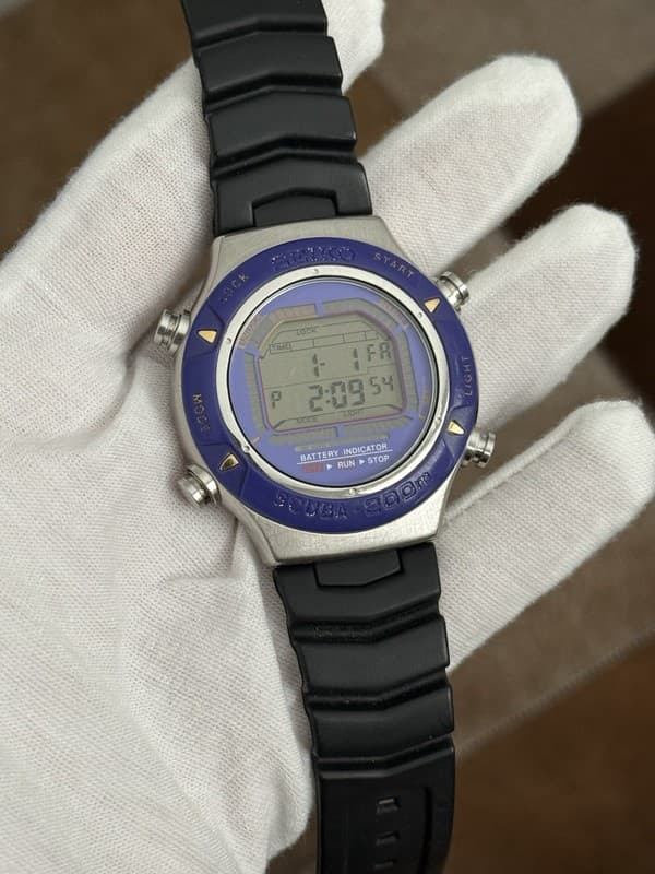Rare Vintage Seiko Scuba S800-0010 Men’s Digital Diver Sports Watch JDM 1990s