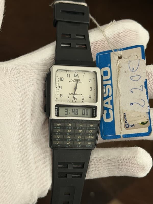 NOS Rare Vintage Casio Data Bank ABC-30 Men’s Calculator Ana-Digi Watch JDM 90s