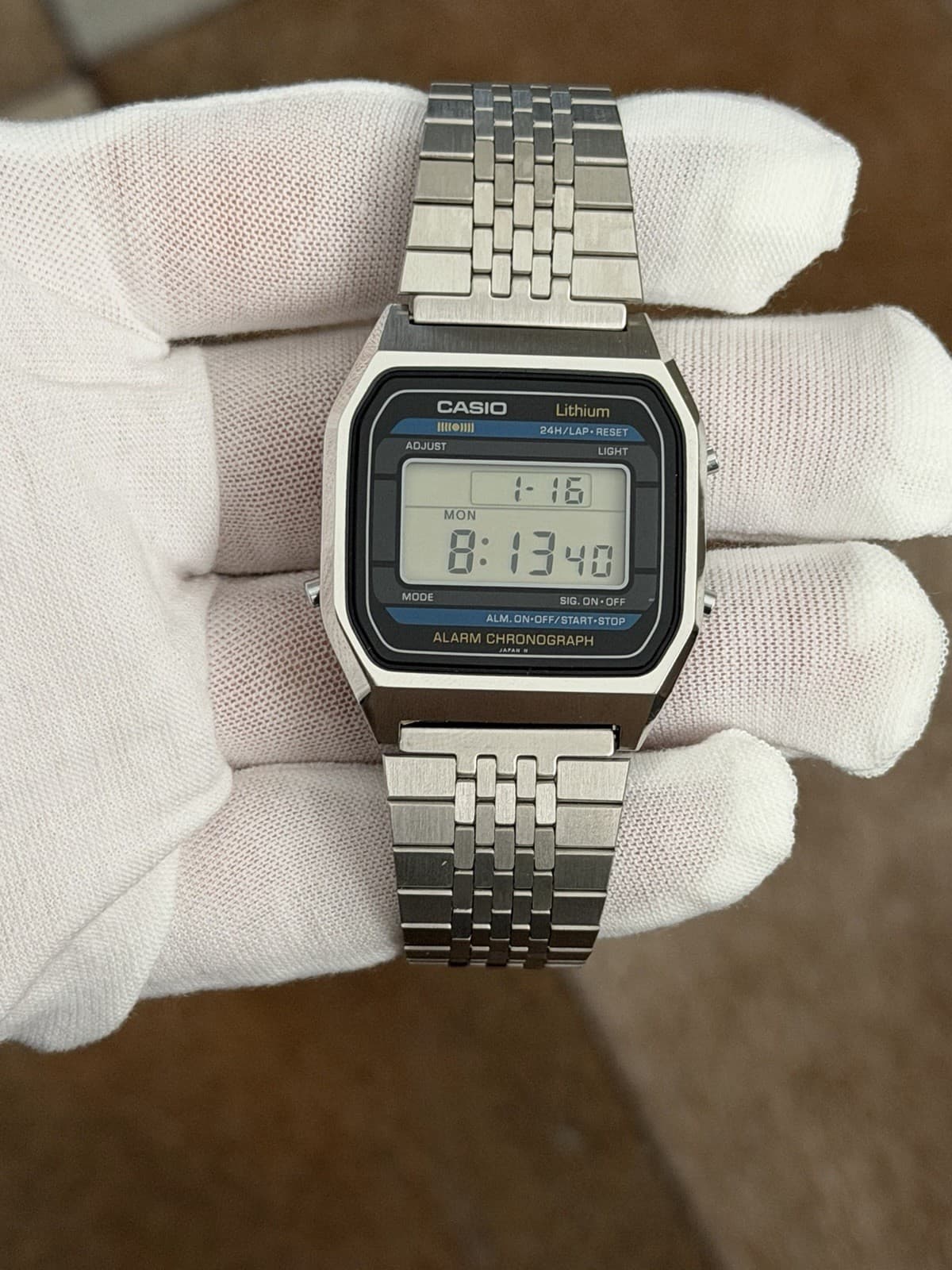 Rare Vintage Casio A150 Men’s Alarm Chronograph Digital Sports Watch JDM 1980s