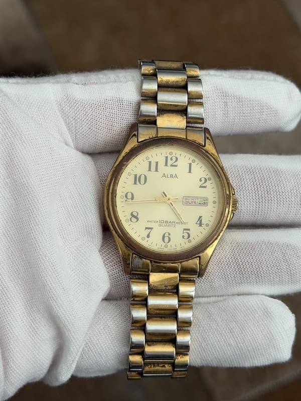 Rare Vintage Alba V733-7A70 Men’s Classic Quartz Dress Watch JDM 1980s