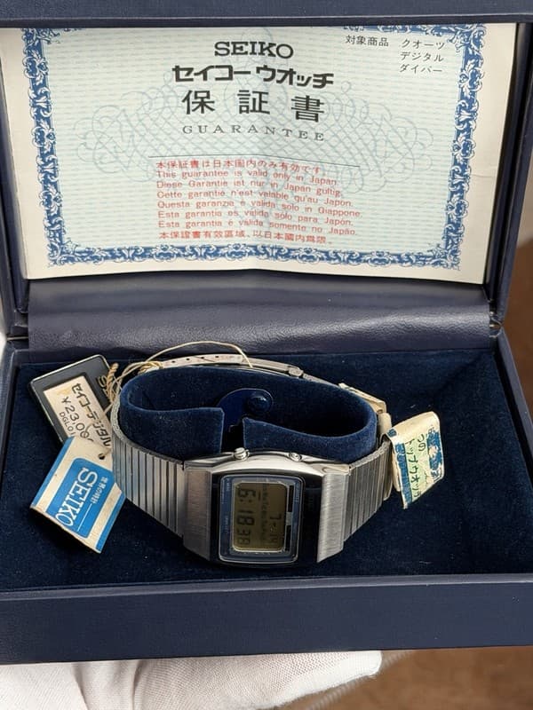 NOS Rare Vintage Seiko Chronograph A229-5000 Men’s Digital Sports Watch JDM 70s