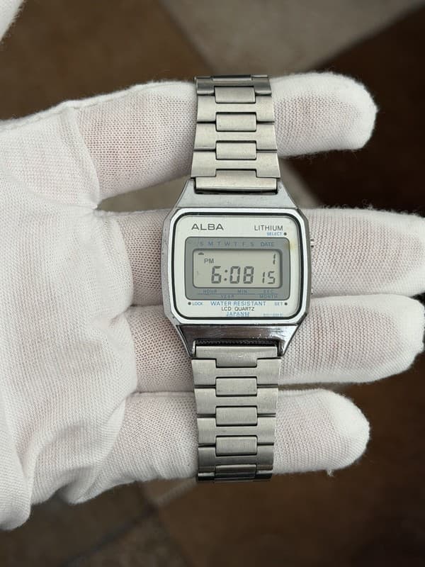 Rare Vintage Alba LCD Quartz Y401-5050 Men’s Digital Sports Watch JDM 1980s