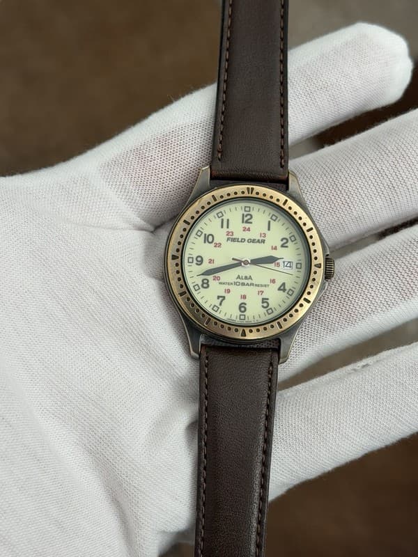 Rare Vintage Alba Field Gear V722-6A10 Men’s Luminous Sports Watch JDM 1990s
