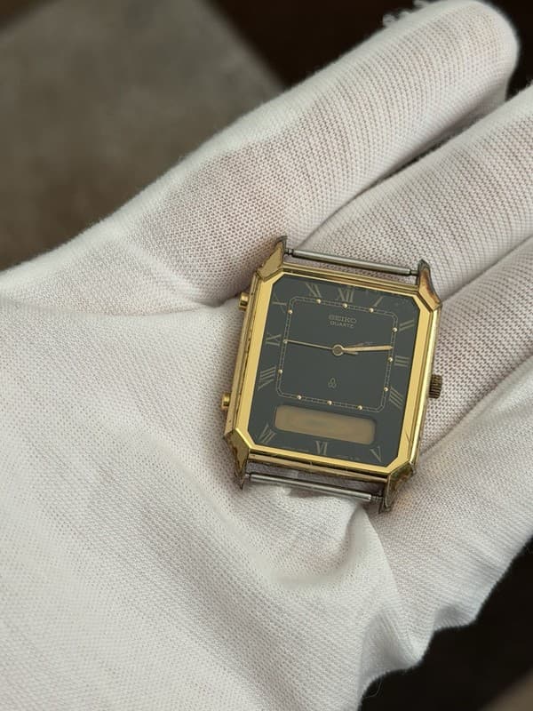 Rare Vintage Seiko Quartz H449-5080 Men’s Ana-Digi Classic Watch JDM 1980s