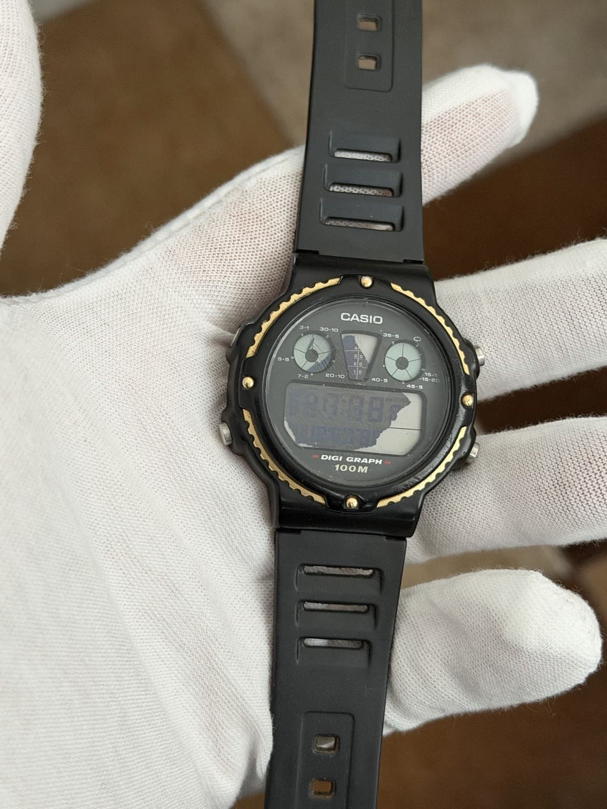 Rare Vintage Casio Digi Graph HGW-10 Men’s Digital Sports Watch JDM 1980s