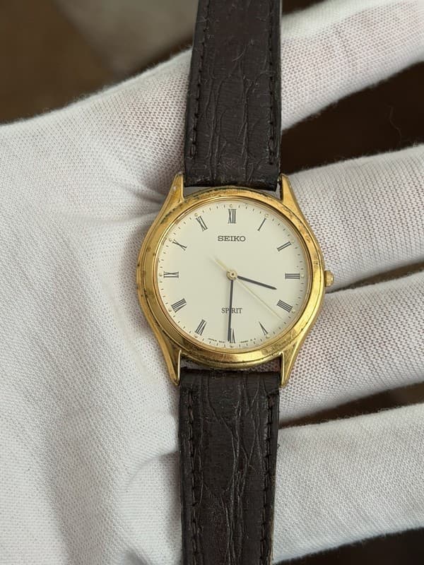 Rare Vintage Seiko Spirit 5E21-6D70 Men’s Classic Quartz Dress Watch JDM 1990s