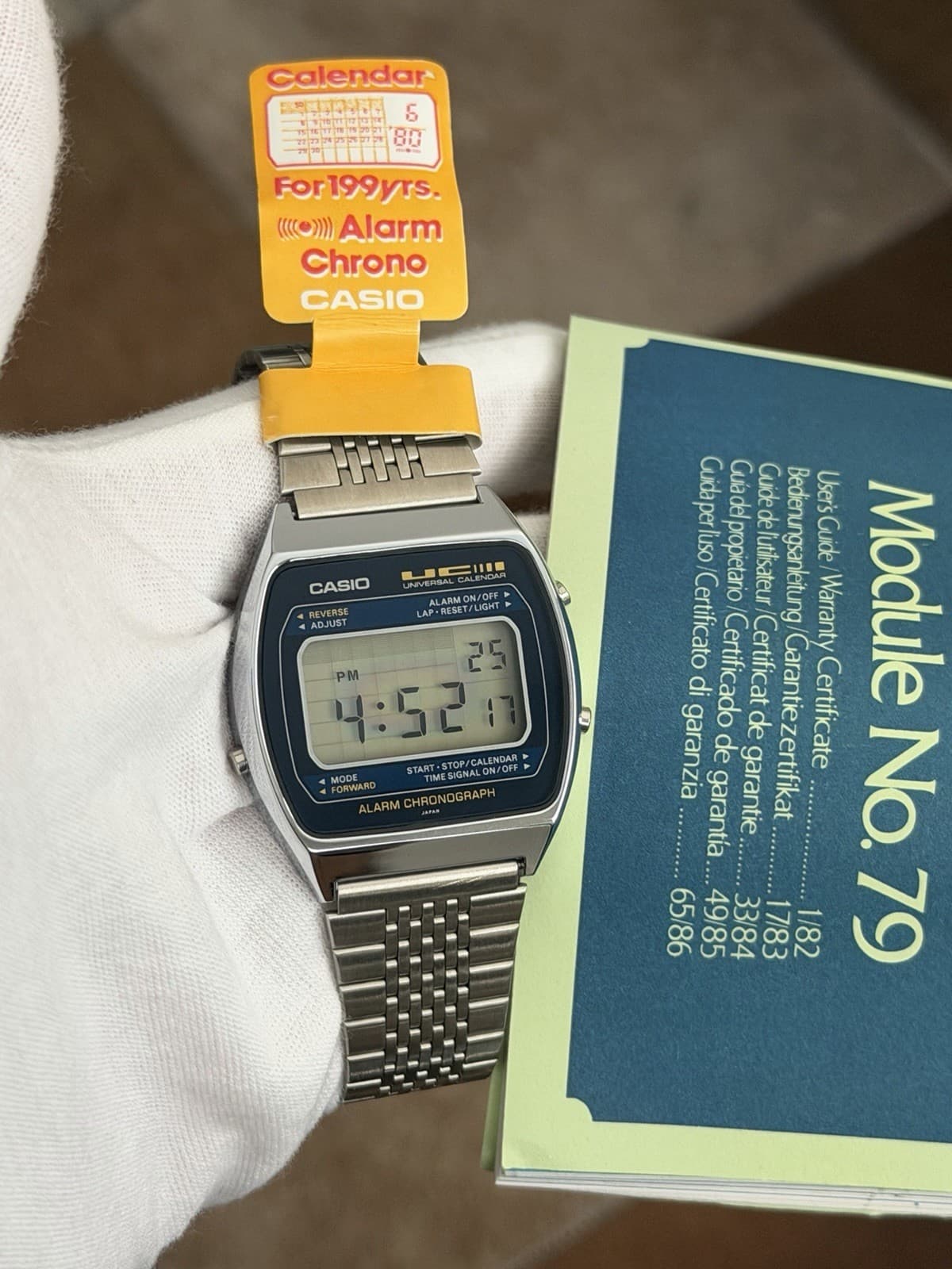 NOS Vintage Casio Universal Calendar 79QS-39 Men’s Digital Sports Watch JDM 70s