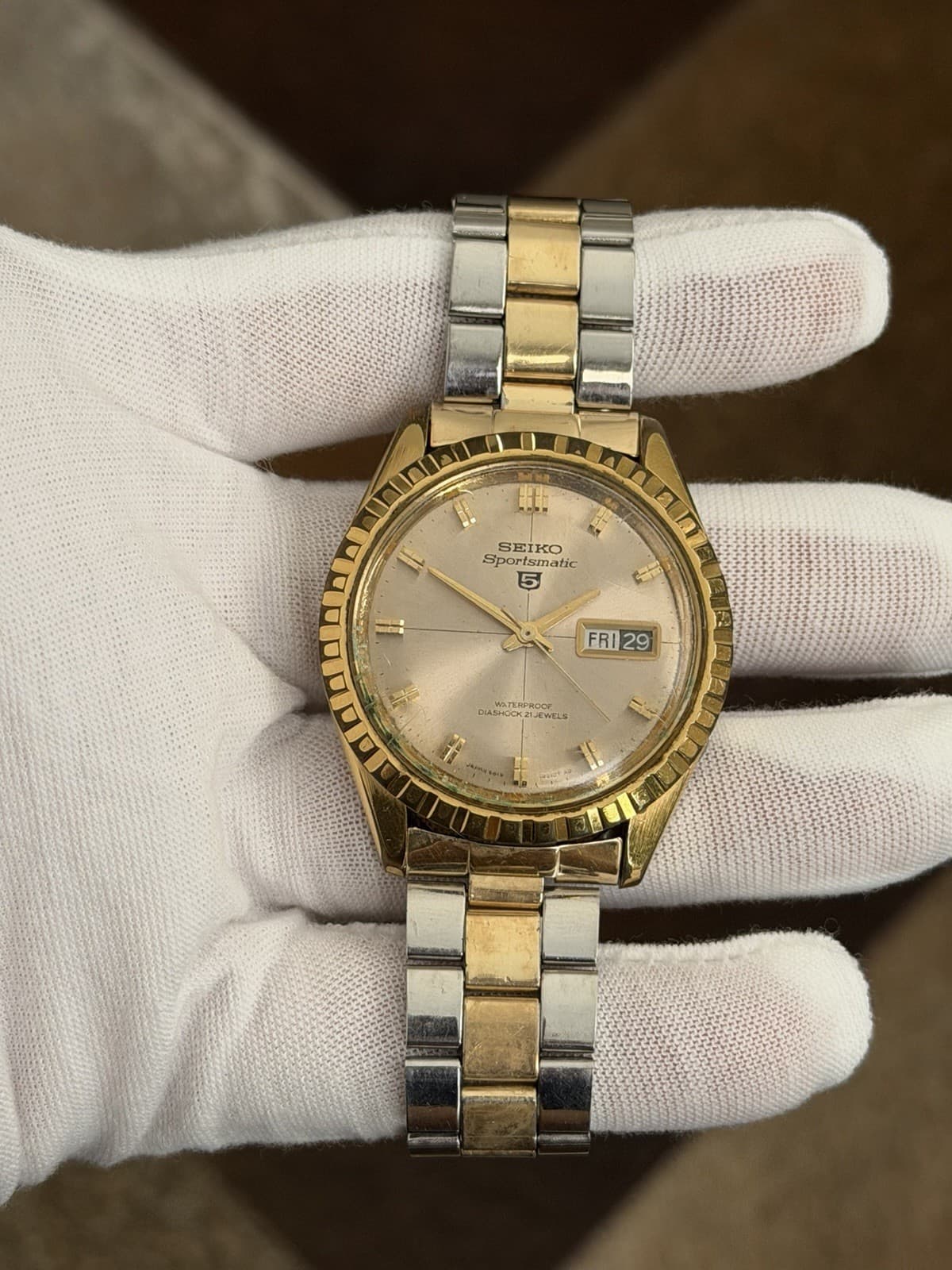 Rare Vintage Seiko 5 Sportsmatic 6619-9000 Men’s Automatic Dress Watch JDM 1960s