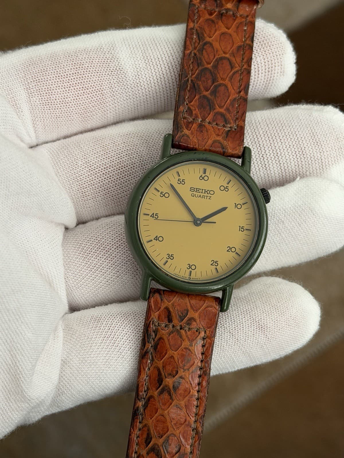 Rare Vintage Seiko Quartz 6531-600A Men’s Classic Military Sports Watch JDM 80s