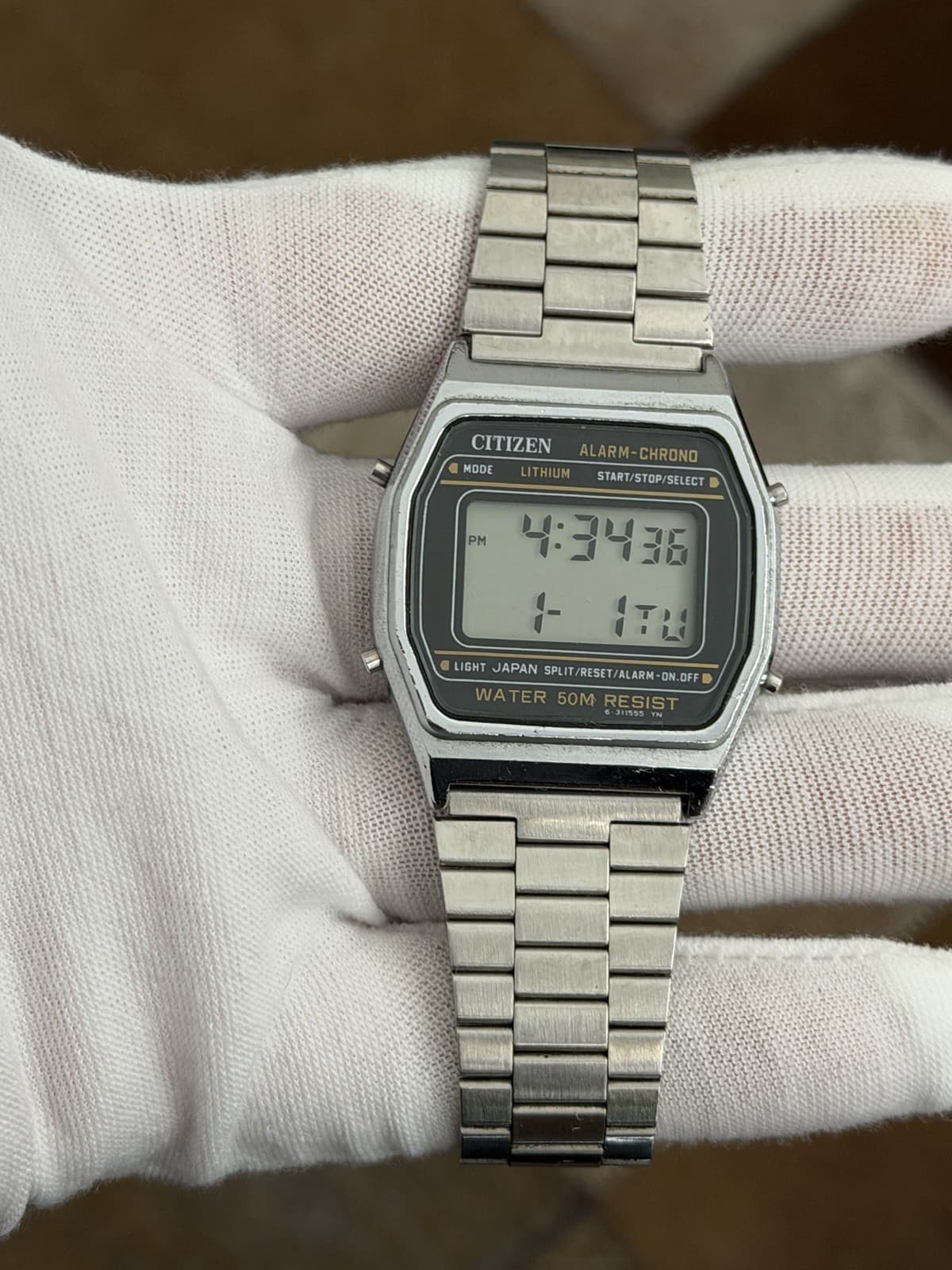 Rare Vintage Citizen Alarm-Chrono DQ-6035 Men’s Digital Sports Watch JDM 1980s