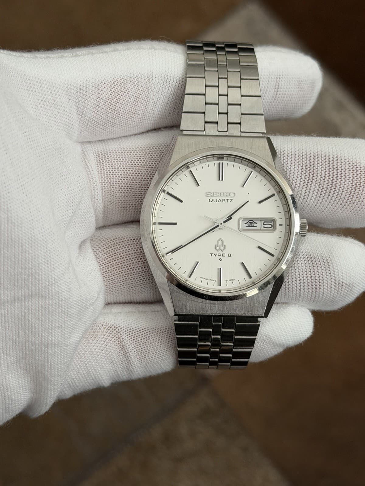 Rare Vintage Seiko Quartz Type II 7546-8070 Men’s Classic Dress Watch JDM 1970s
