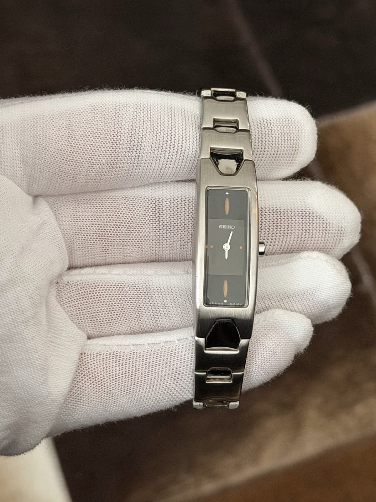 Rare Vintage Seiko 2E20-0AA0 Ladies Classic Quartz Bracelet Dress Watch JDM 80s