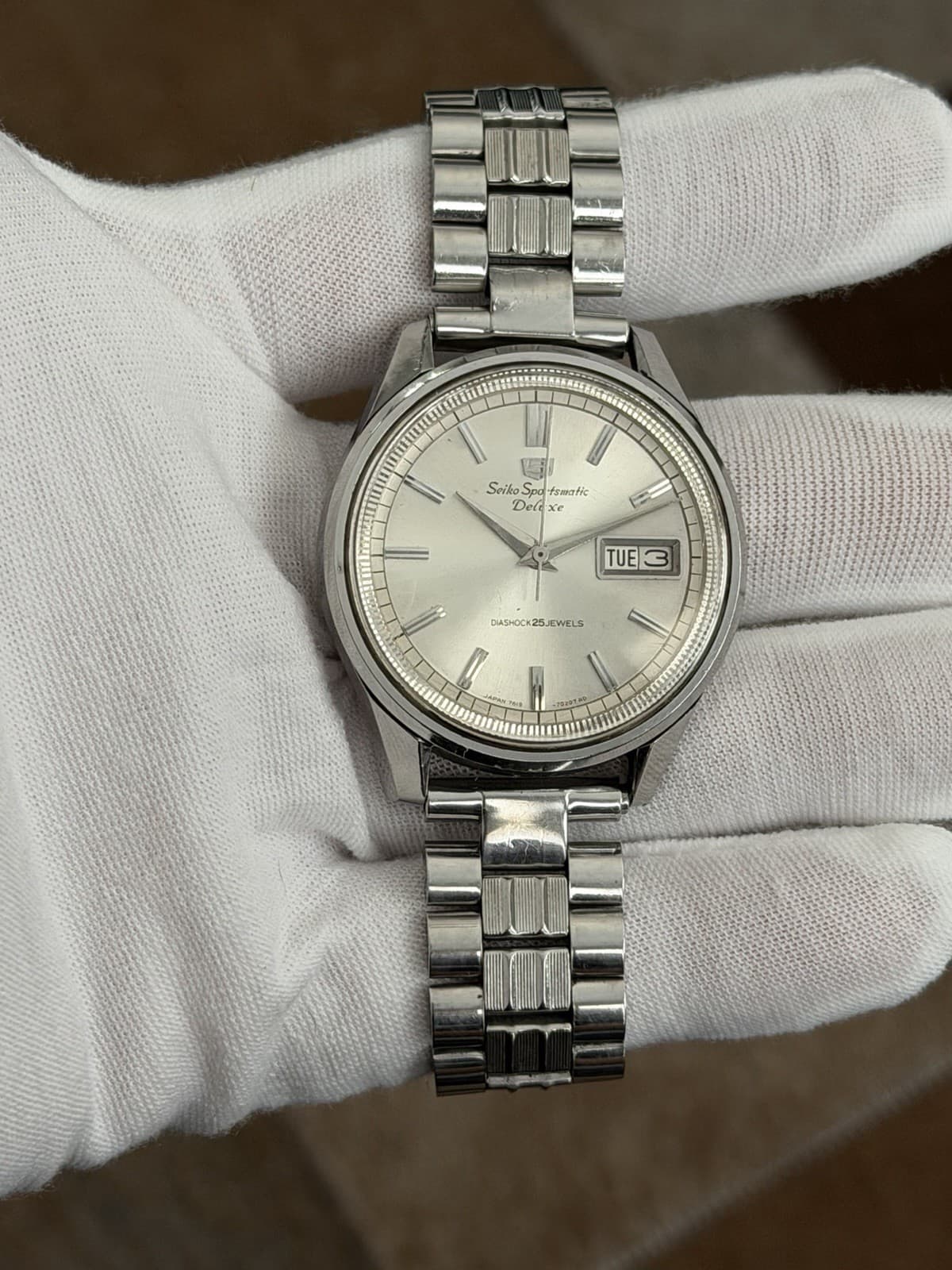 Rare Vintage Seiko 5 Sportsmatic Deluxe 7619-7010 Men’s Automatic Watch JDM 60s