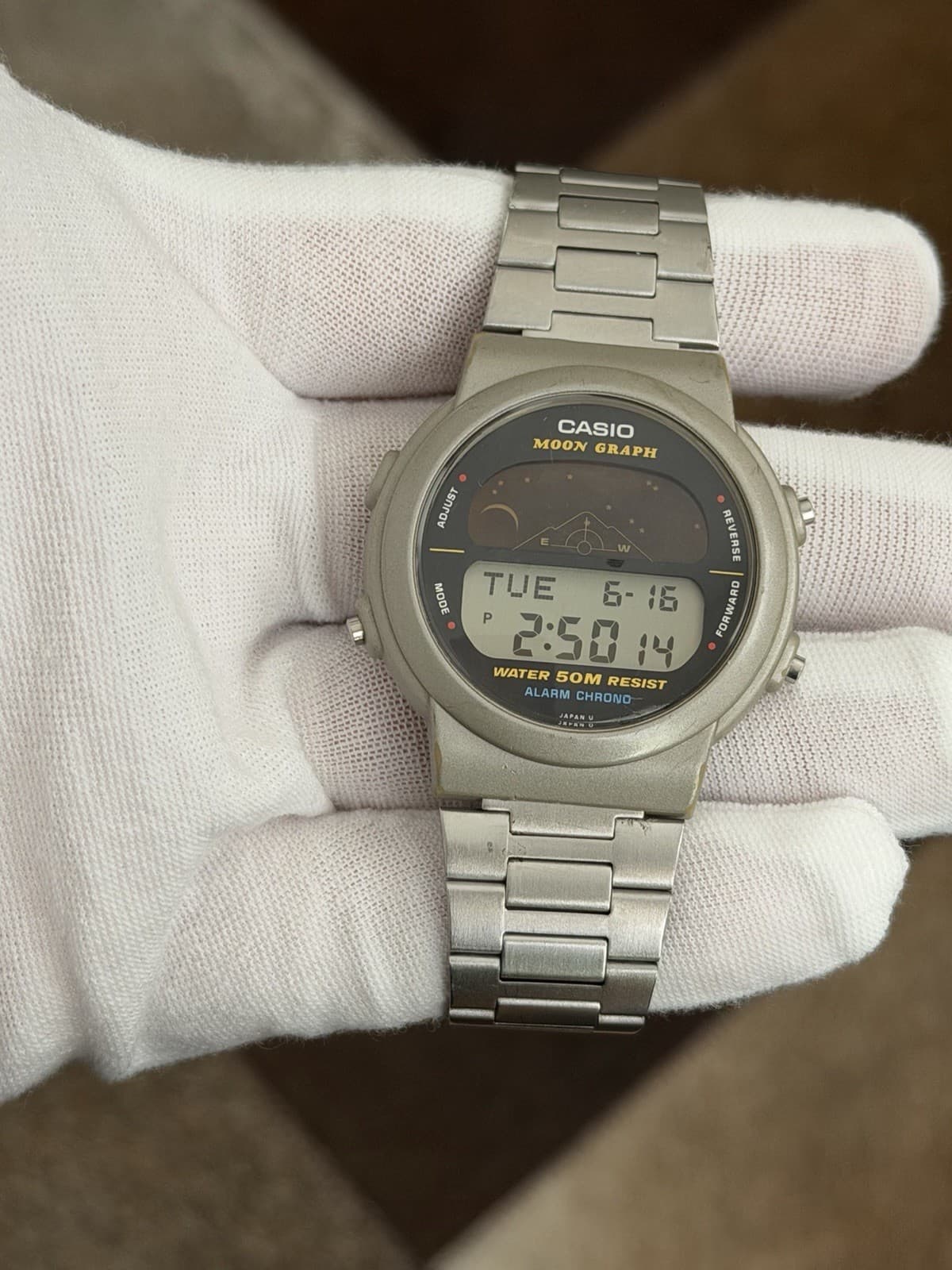 Rare Vintage Casio Moon Graph GMW-60 Men’s Digital Sports Watch JDM 1980s