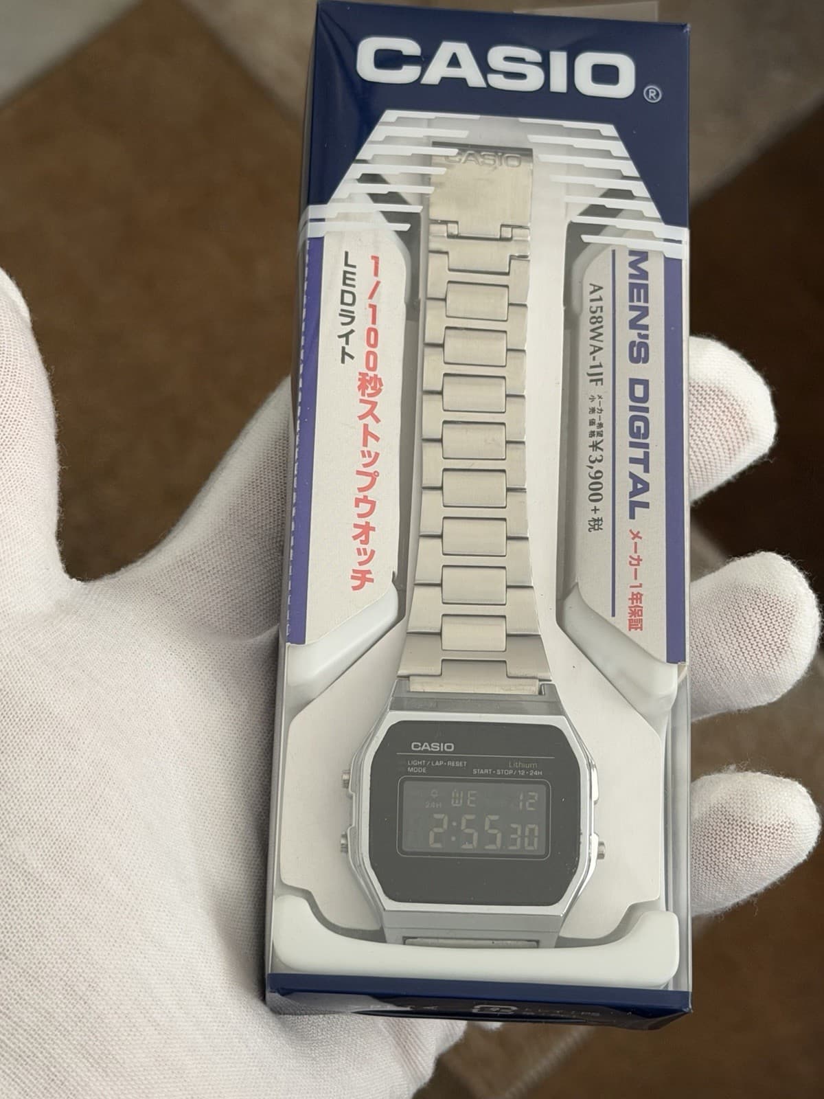 NOS Vintage Casio Alarm Chrono A158W Digital Sports Watch JDM 1990s Module 593