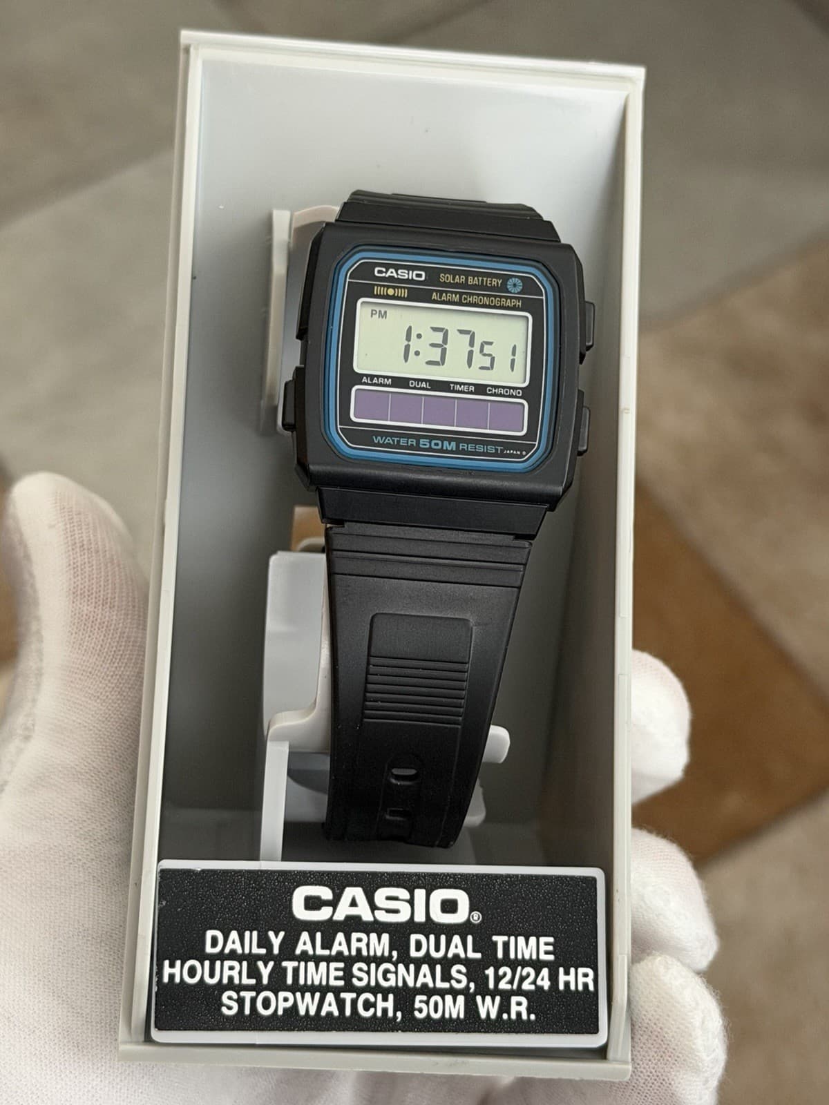 Rare Vintage Casio W-27 Men’s Solar Digital Sports Watch JDM 1980s Module 189