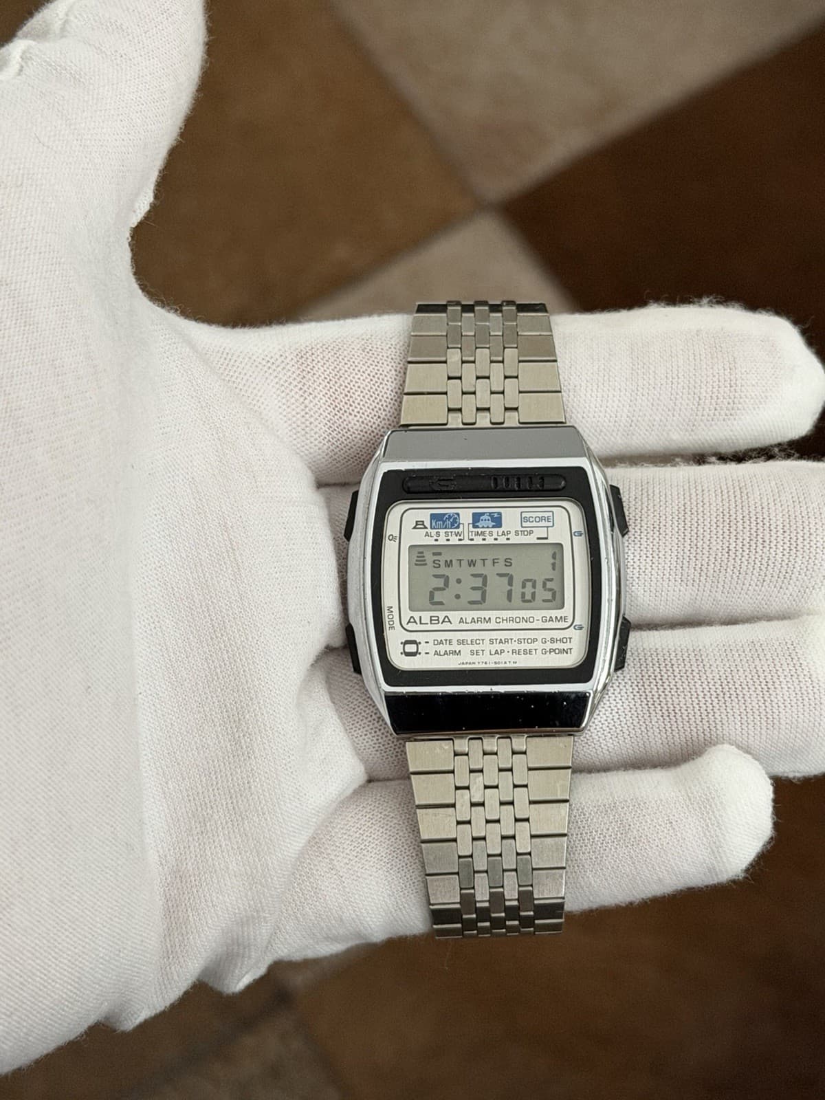 Rare Vintage Alba Alarm Chrono Game Y761-5010 Men’s Digital Sports Watch JDM 80s