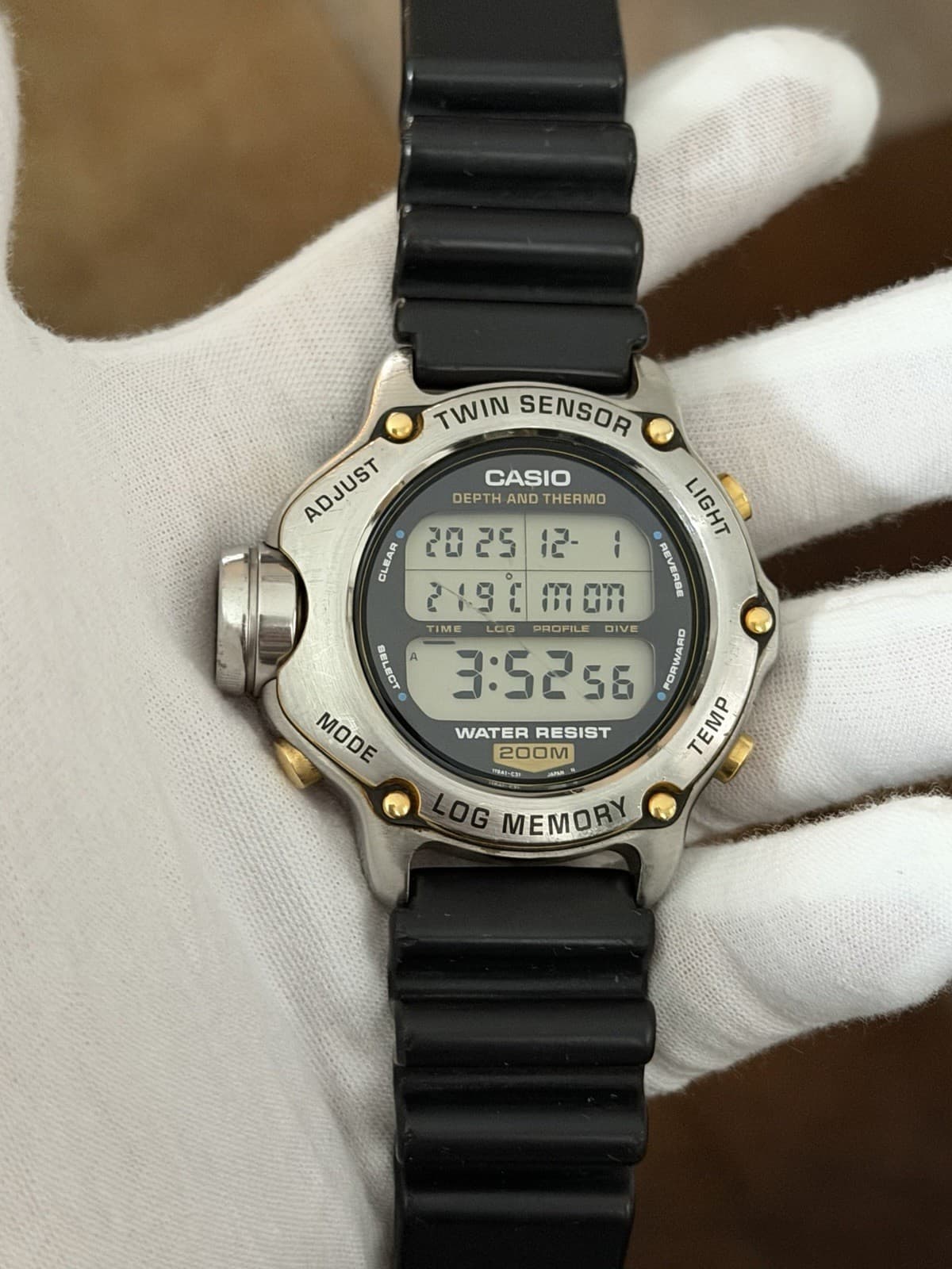 Rare Vintage Casio DEP-600 Men’s Twin Sensor Digital Diver’s Sport Watch JDM 90s