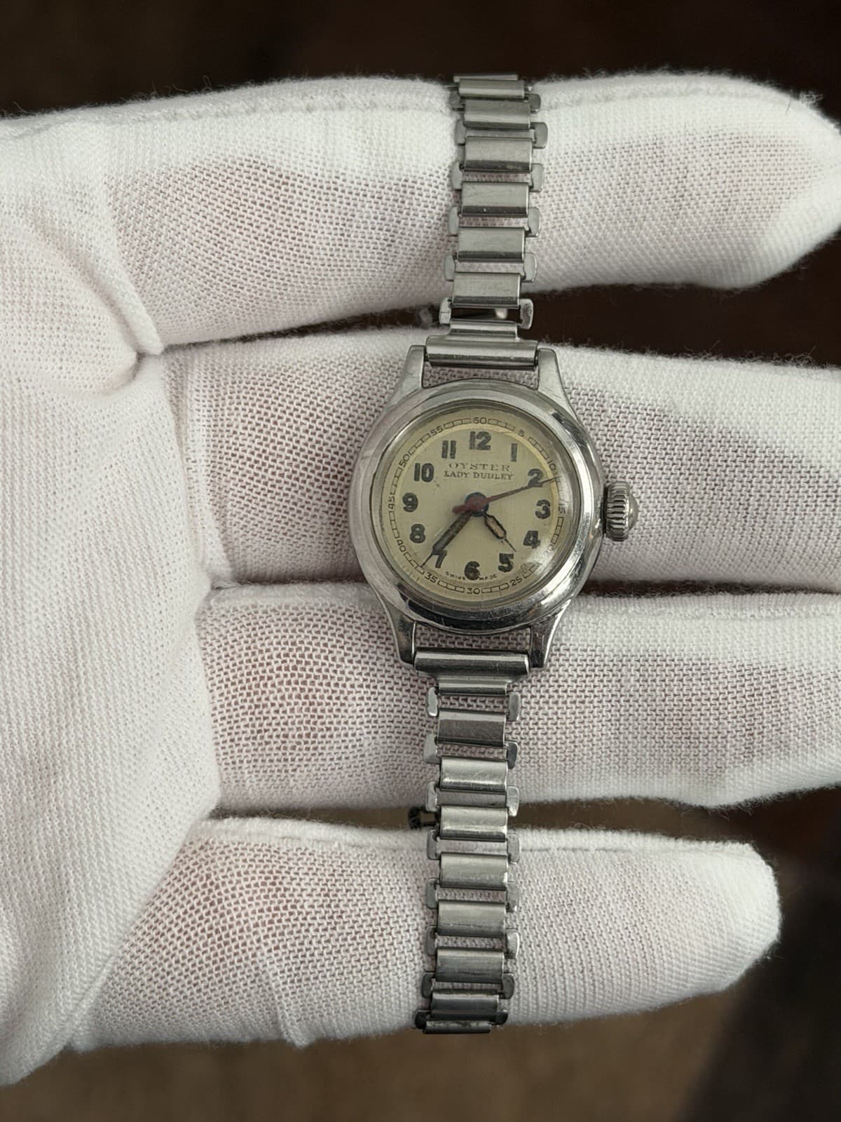 Vintage Rolex Oyster Lady Dudley WW2 Military Watch