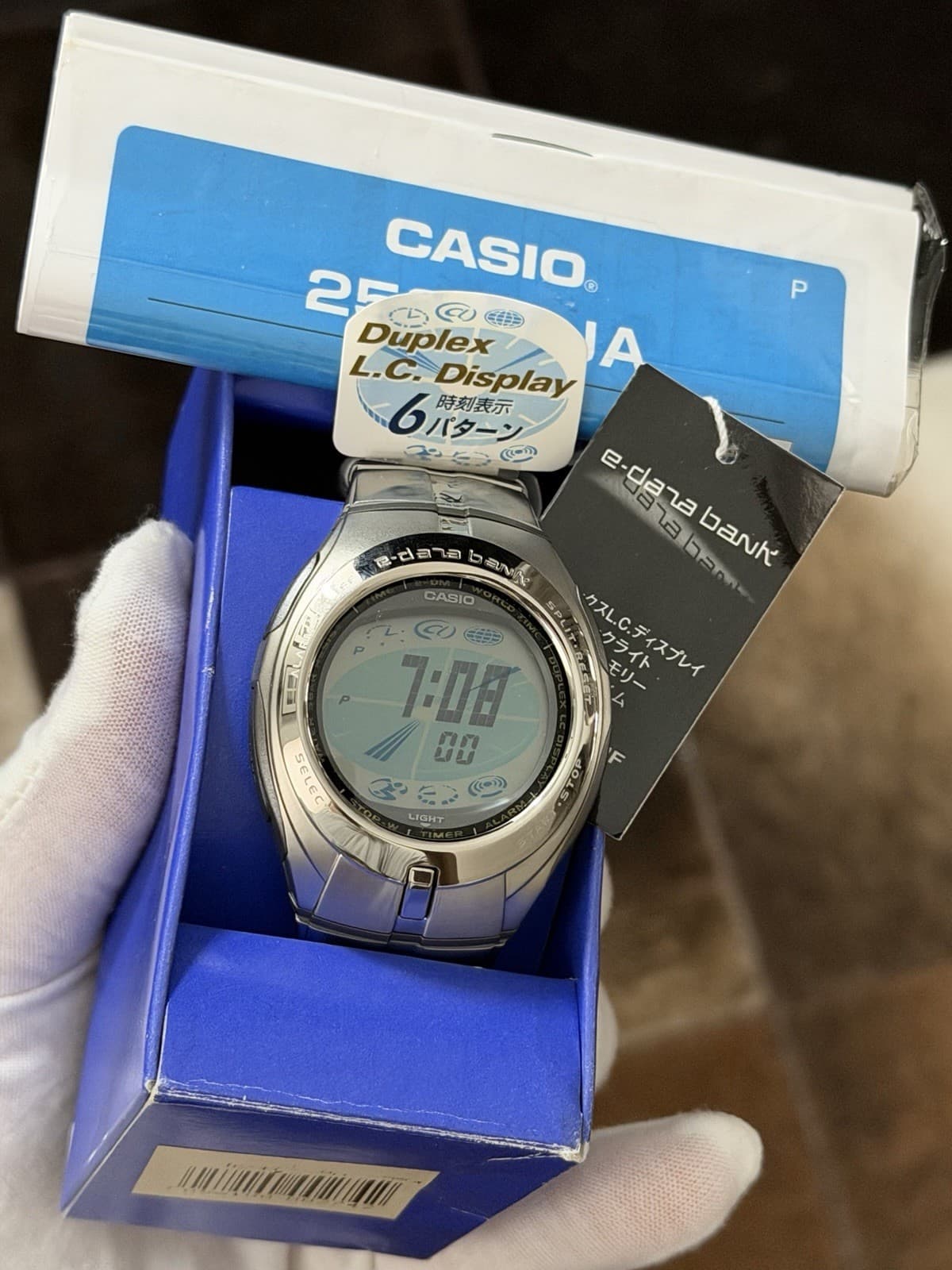 NOS Rare Vintage Casio e-Data Bank EDB-111 Men’s Digital Sports Watch JDM 1990s