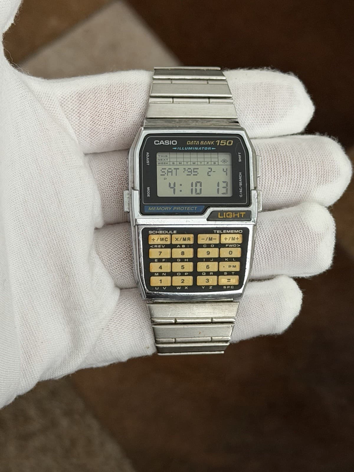 Rare Vintage Casio Data Bank DBC-1500 Men’s Calculator Digital Watch JDM 1990s