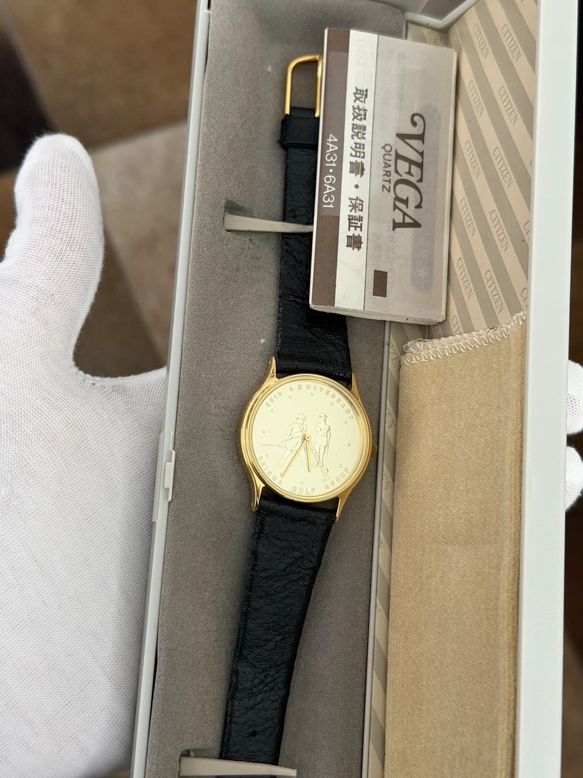NOS Vintage Citizen 25th Anniversary Shinwa Golf Group Men’s Dress Watch JDM 80s