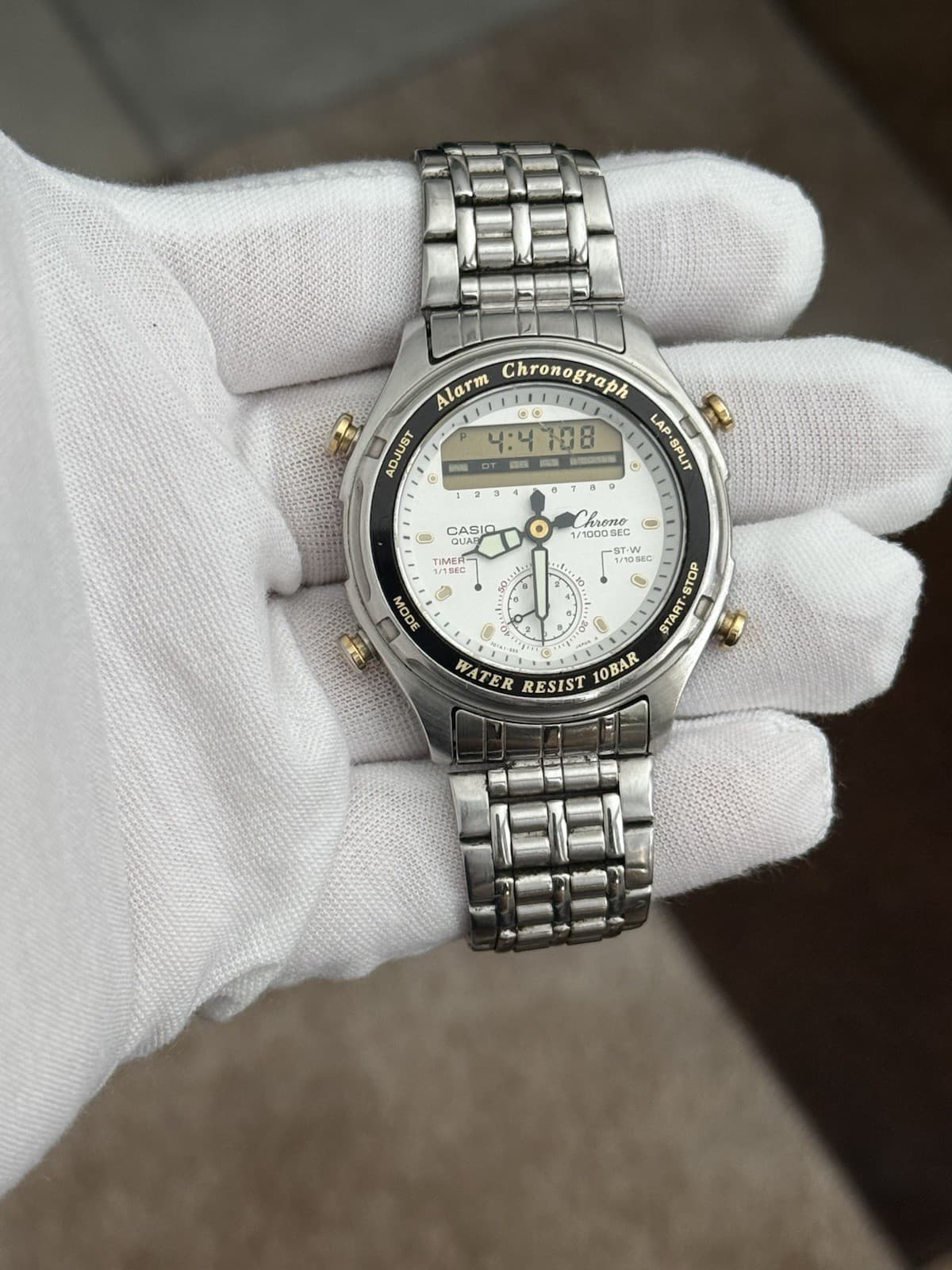 Rare Vintage Casio AW-600 Men’s Ana-Digi Alarm Chronograph Sports Watch JDM 80s