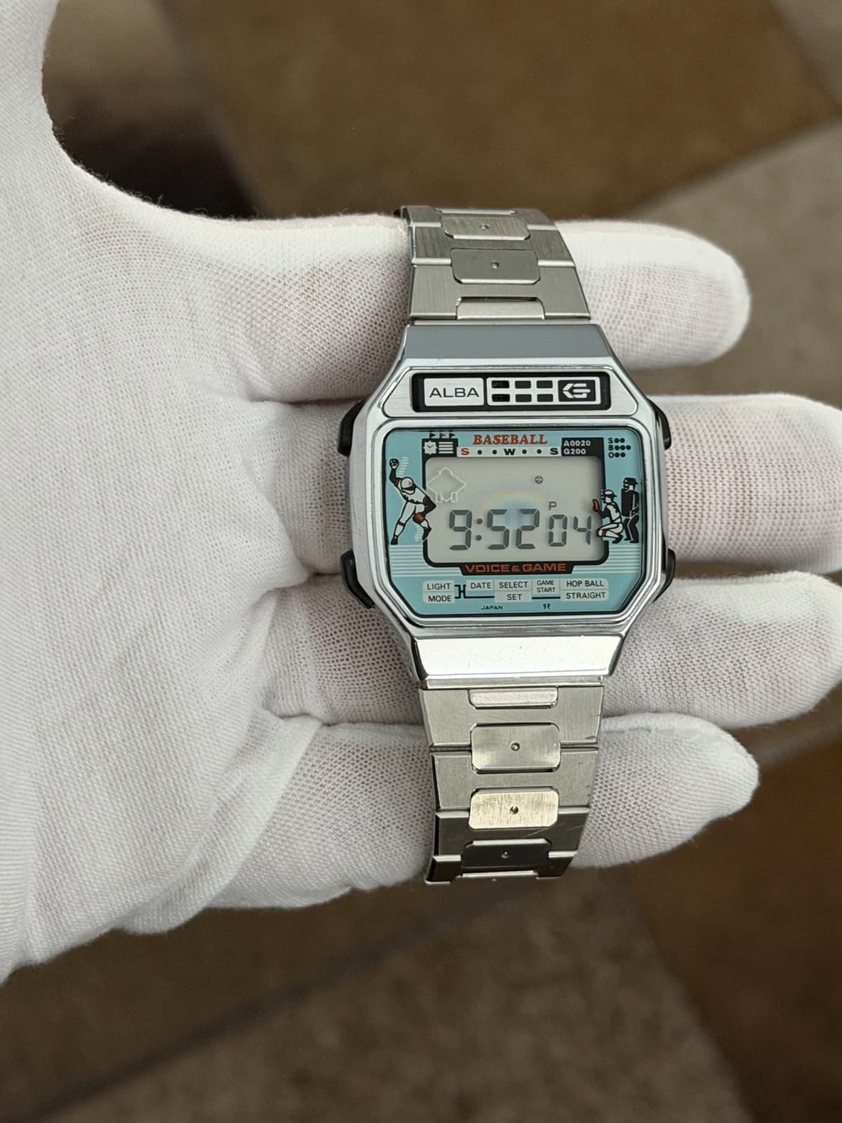 Rare Vintage Alba Baseball Voice & Game Digital Sports Watch JDM 1980s Y822-4000