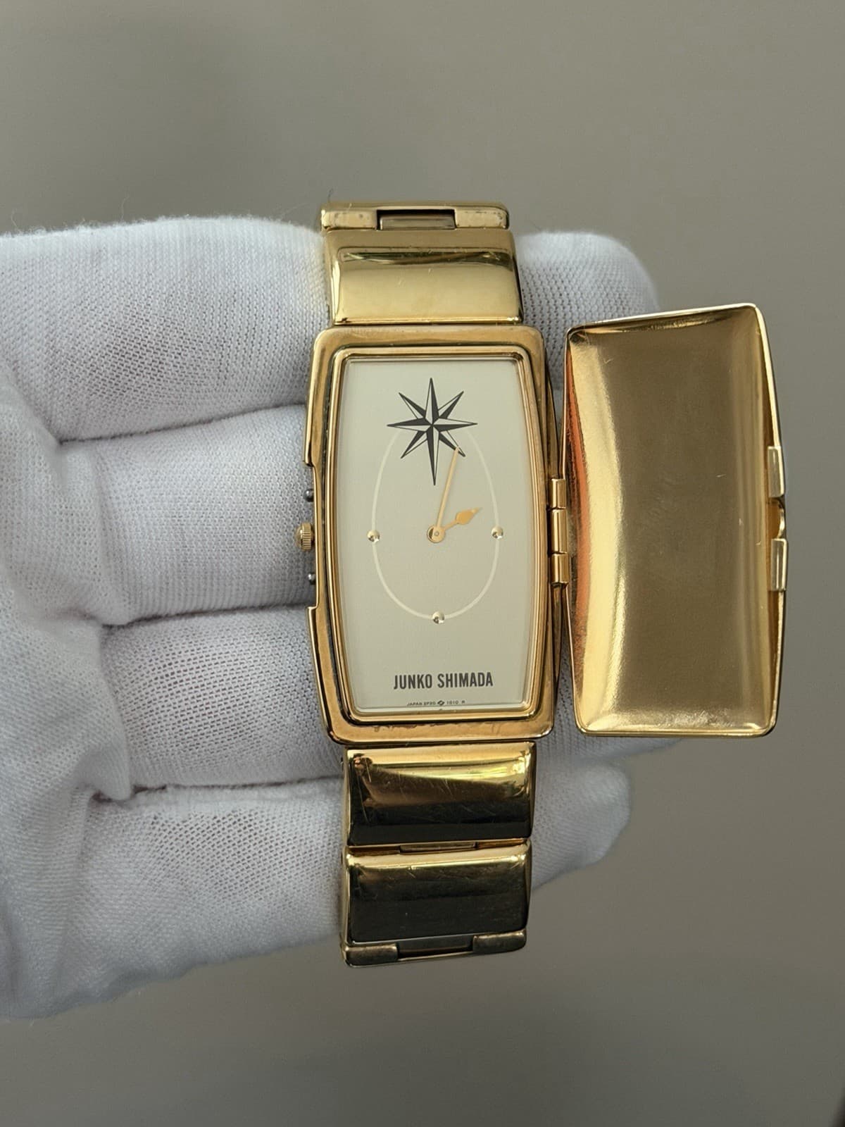 Rare Vintage Seiko Junko Shimada 2P20-5K70 Flip Top Bracelet Dress Watch JDM 80s