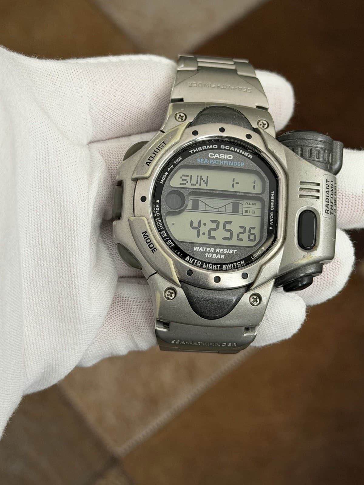 Rare Vintage Casio Sea-Pathfinder Thermo Scanner SPF-10 Men’s Digital Watch JDM