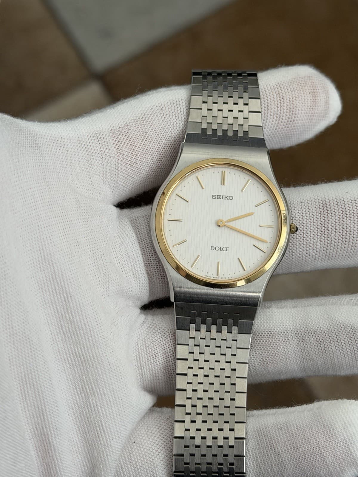 Rare Vintage Seiko Dolce 8N40-6090 Men’s Quartz Classic Dress Watch JDM 1980s