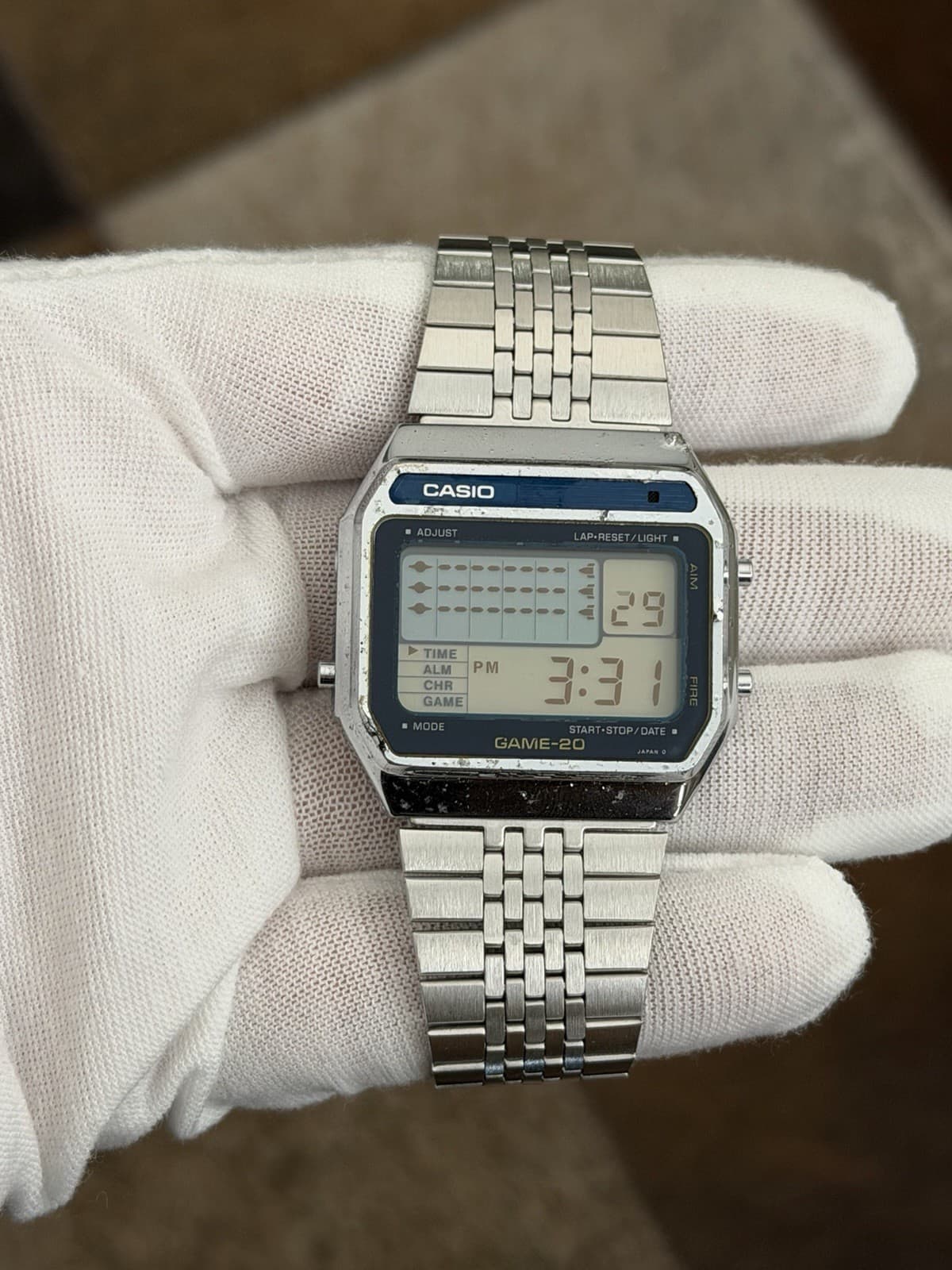 Rare Vintage Casio GAME-20 GM-20 Men’s Digital Game Watch JDM 1980s Module 165