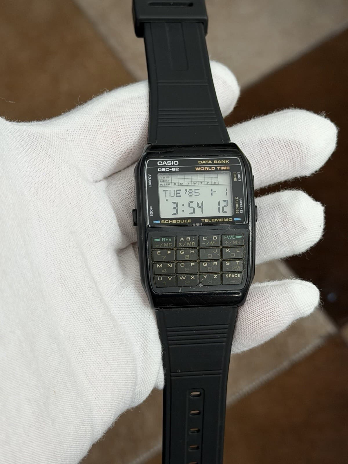 Rare Vintage Casio Data Bank DBC-62 Men’s Calculator Digital Watch JDM 1980s