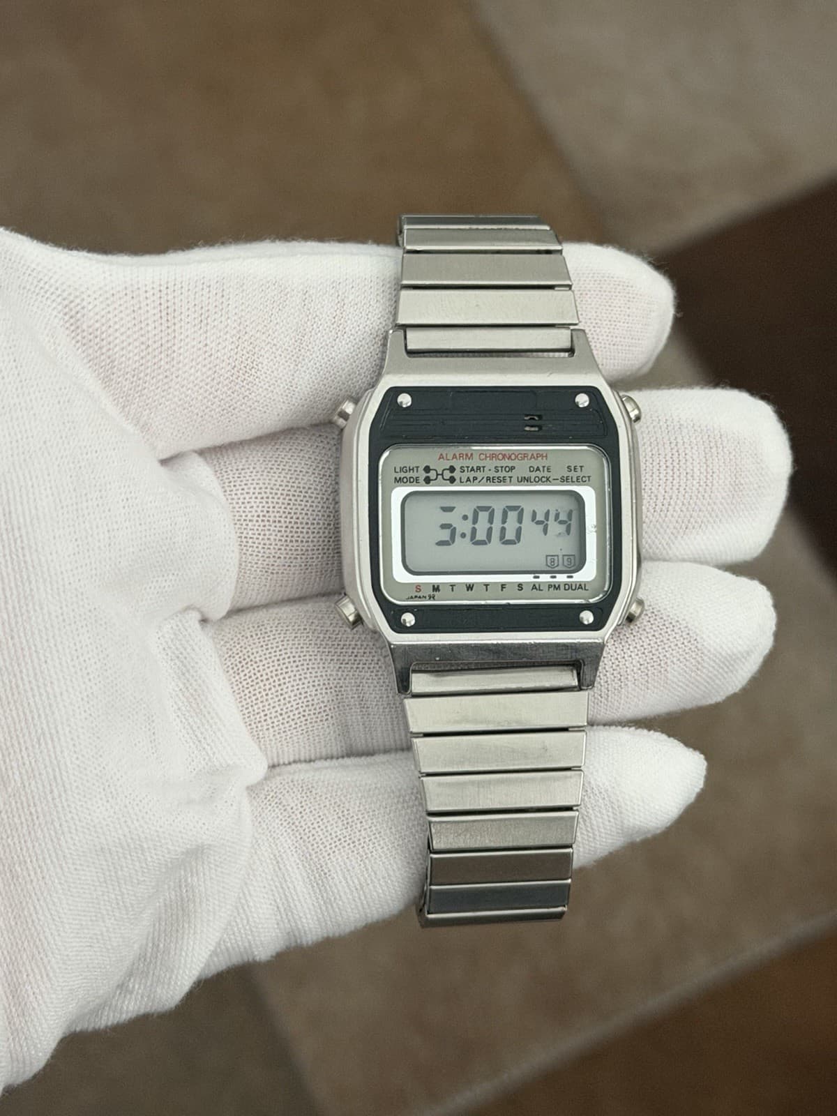 Rare Vintage Alba Y486-5000 Men’s Alarm Chronograph Digital Sports Watch JDM 80s